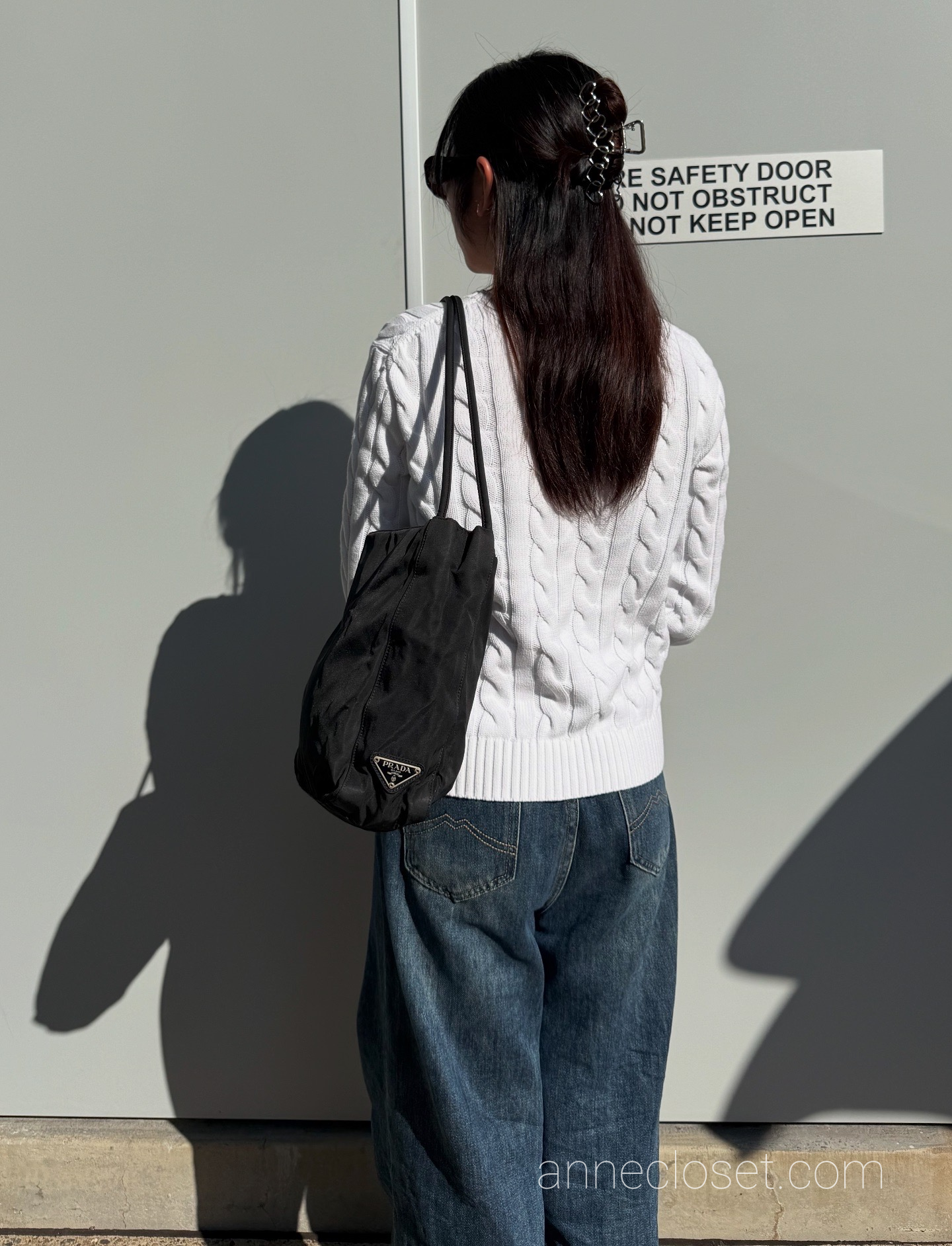 Prada Black Nylon Tote