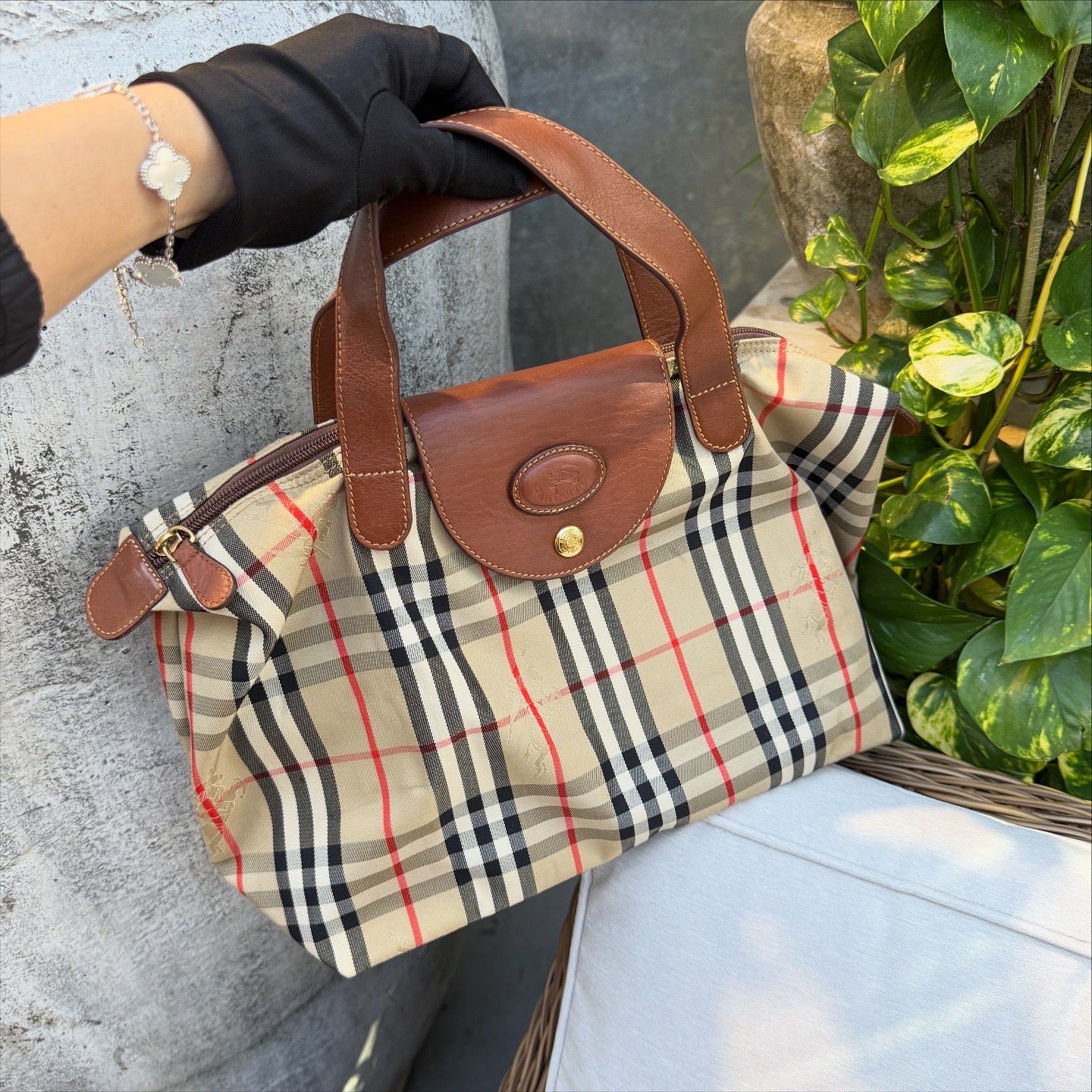 Burberry Nova Check Tote Bag