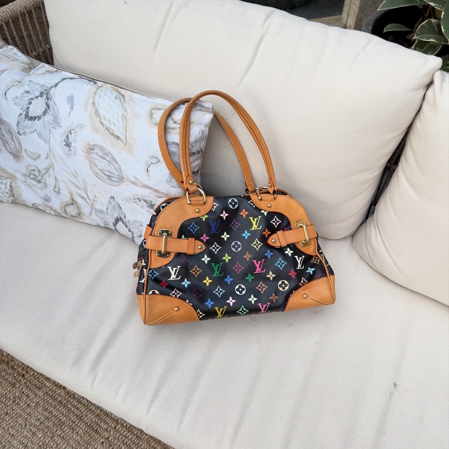 Louis Vuitton x Murakami Limited Edition Monogram Multicolor Claudia Bag