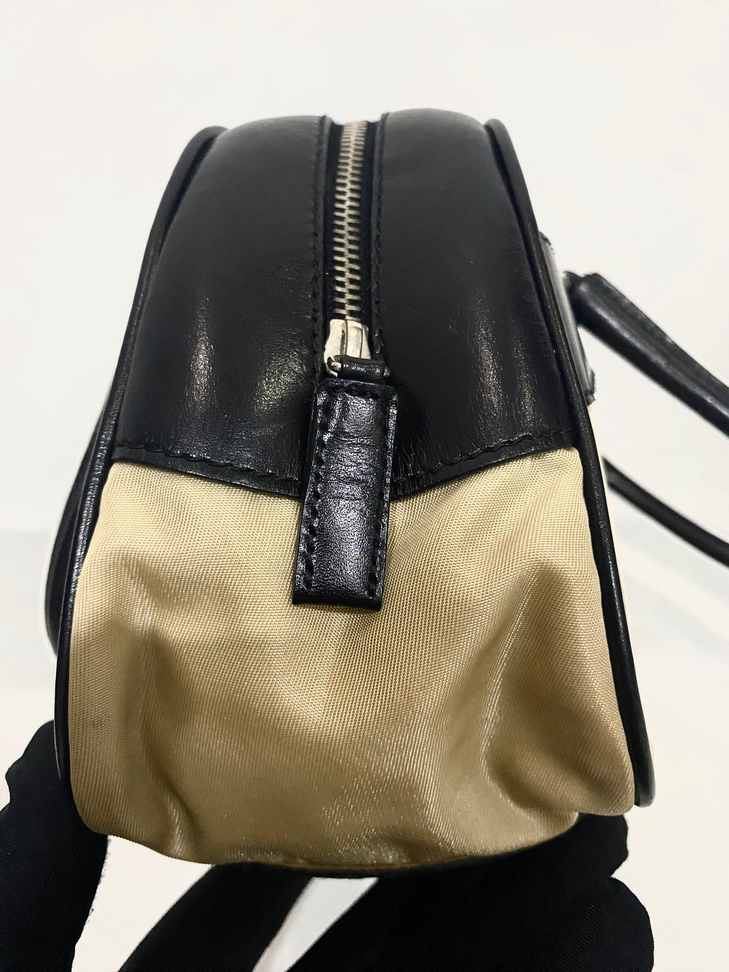 Prada Vintage Nylon Hand Bowling Bag