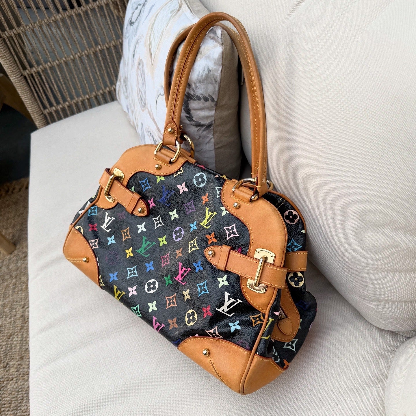 Louis Vuitton x Murakami Limited Edition Monogram Multicolor Claudia Bag