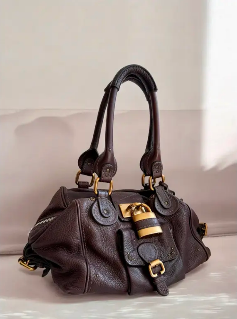 Chloé Dark Brown Leather Paddington Satchel