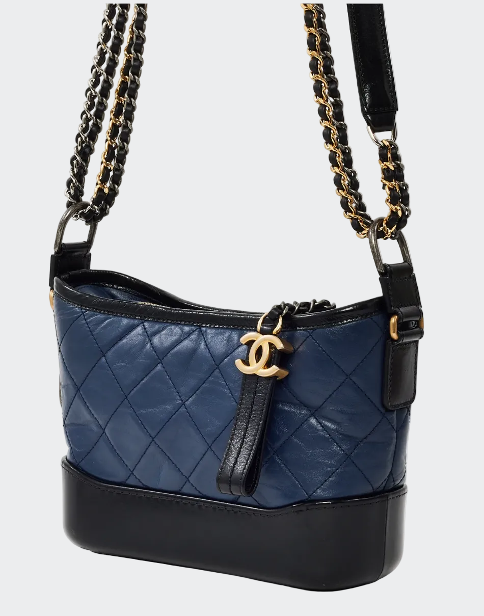 Chanel Gabrielle Small Navy/ Black