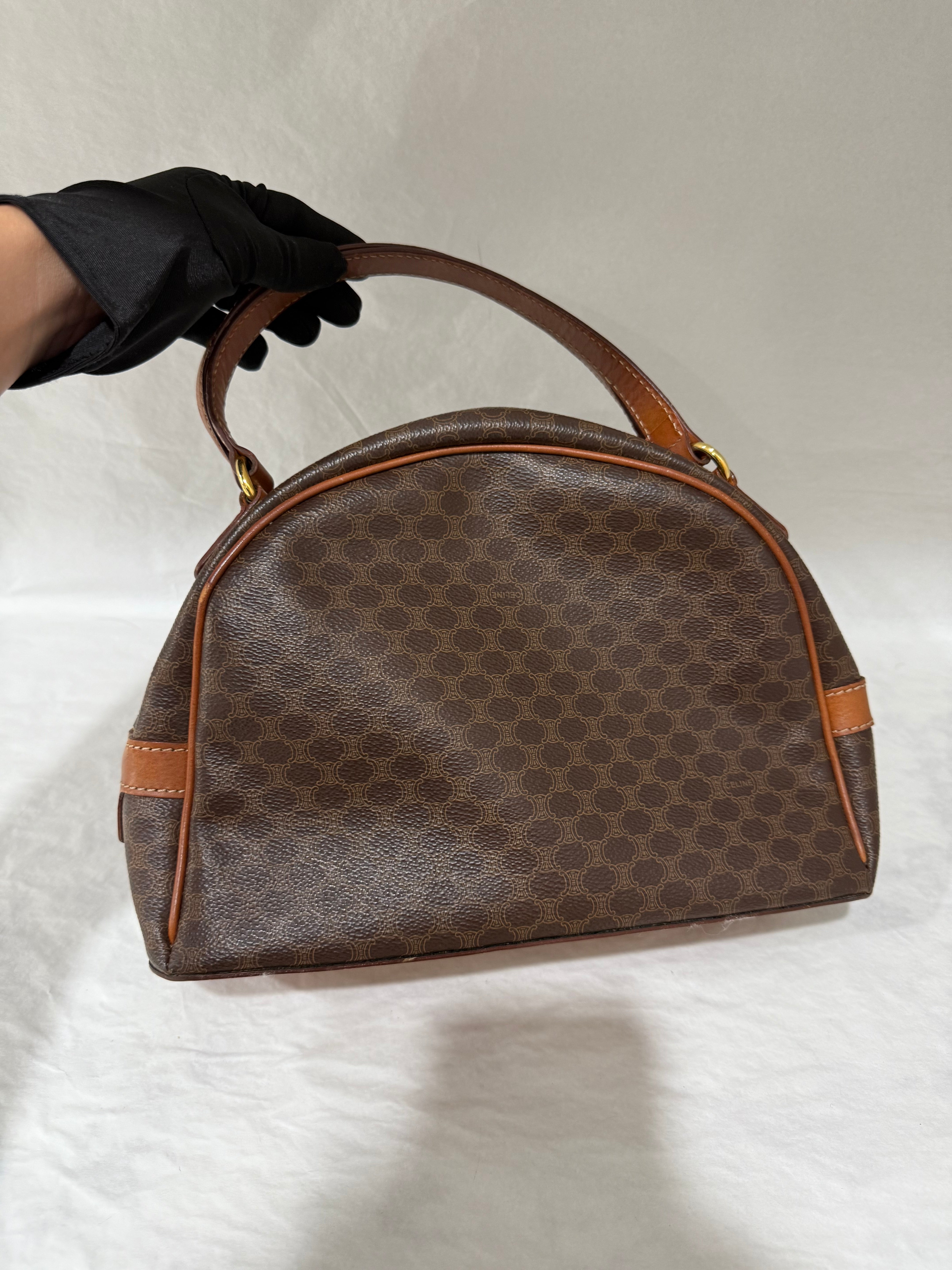 Celine Macadam Triomphe Dome Handbag