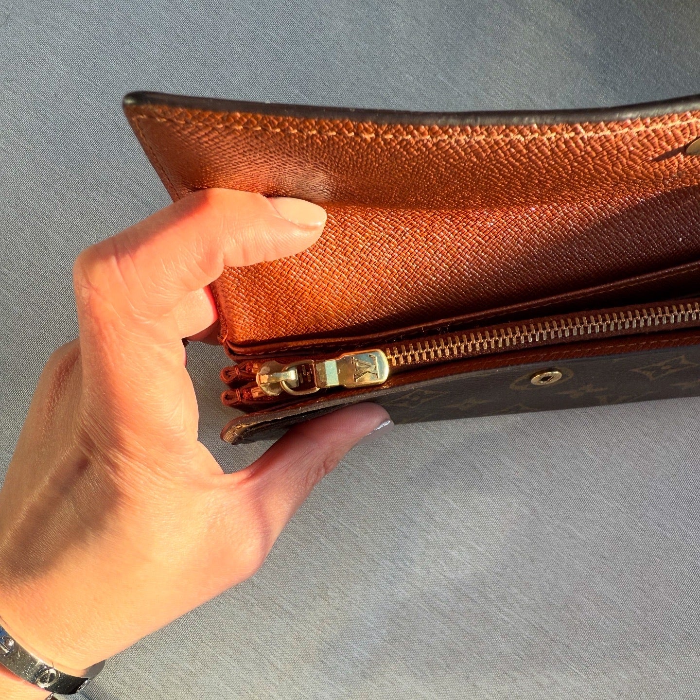 Louis Vuitton Sara Monogram Trifold Wallet