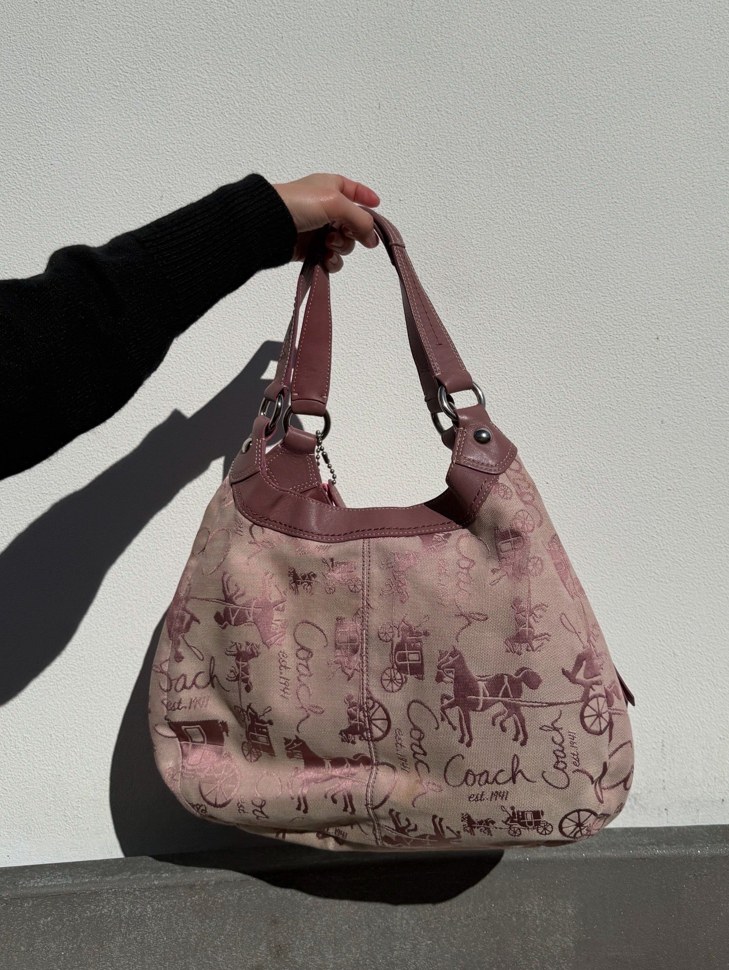 COACH SOHO LYNN HORSE & CARRIAGE LARGE HOBO BAG