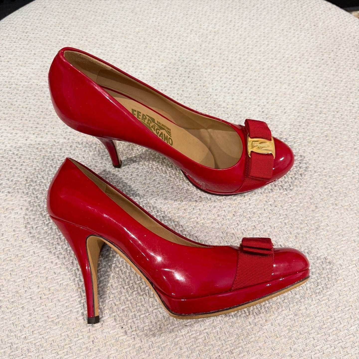 Salvatore Ferragamo Red Heels 9cm
