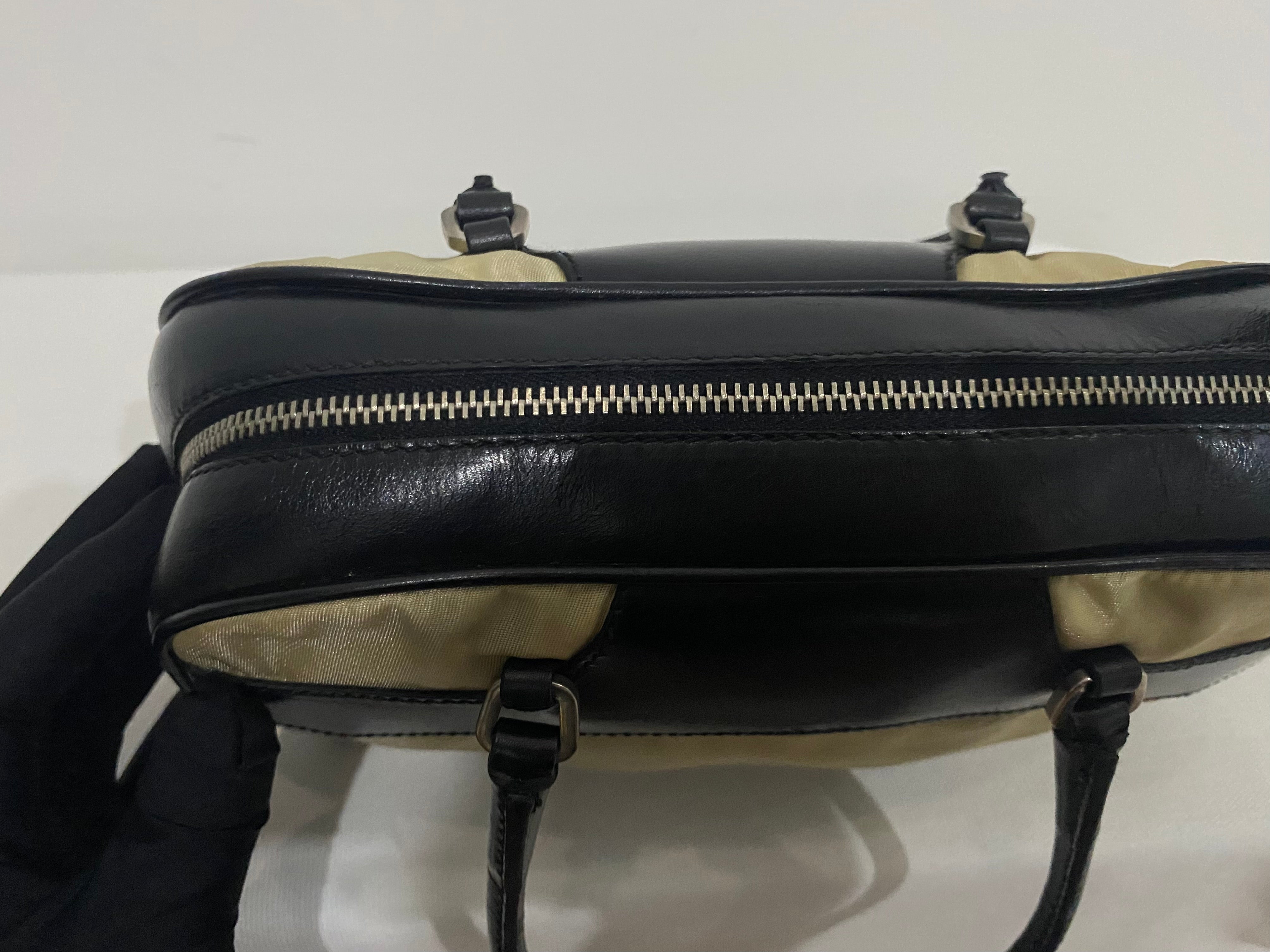 Prada Vintage Nylon Hand Bowling Bag