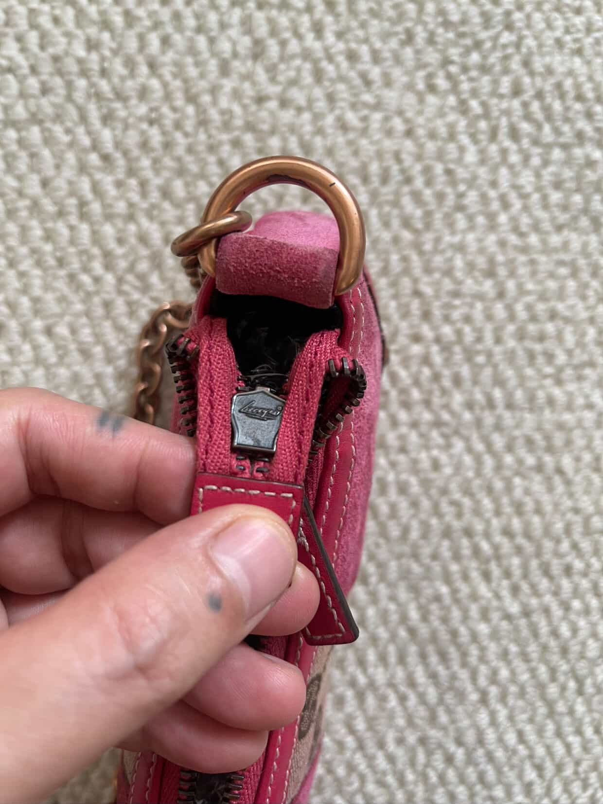 Gucci Suede Nailhead Pochette