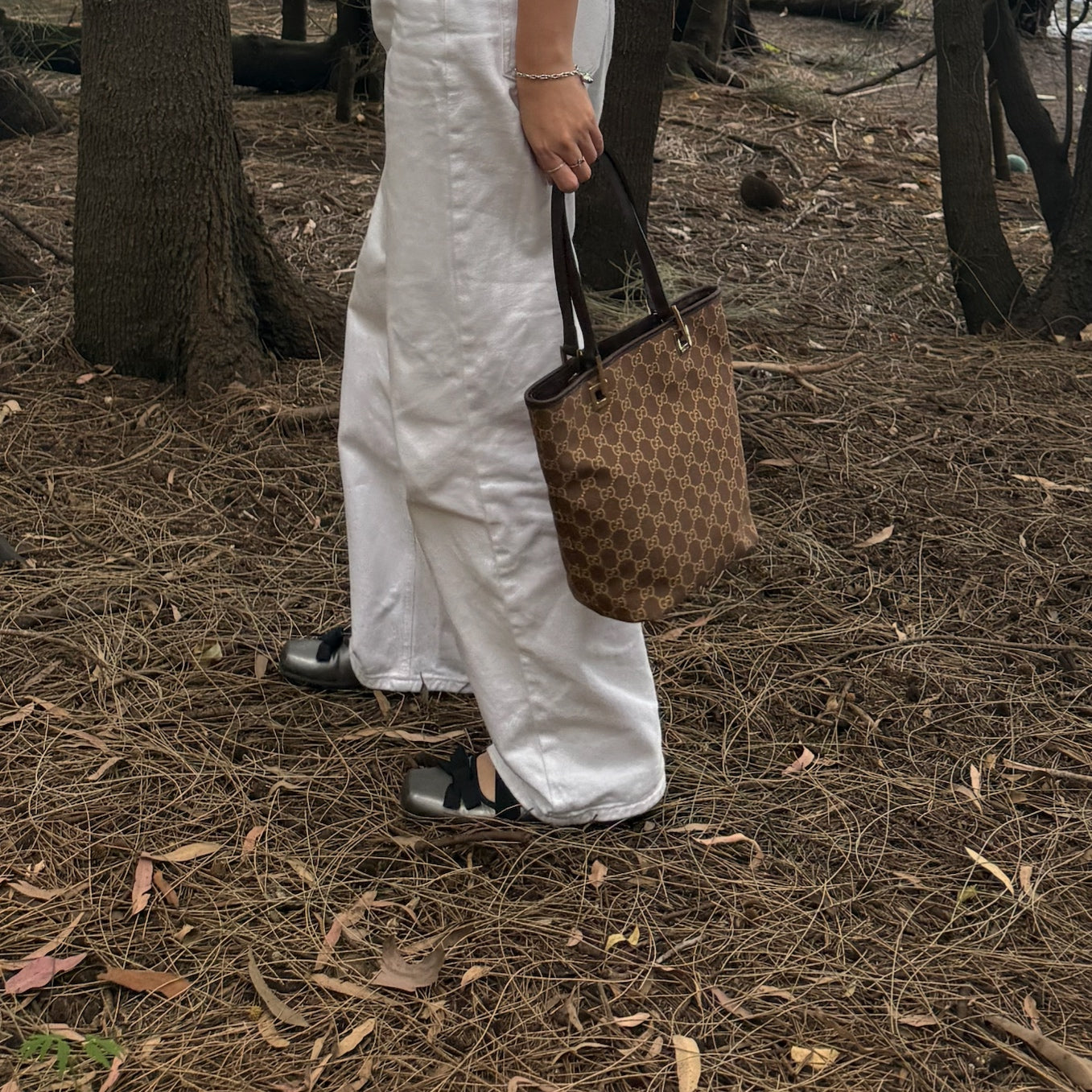 Gucci GG Brown Canvas Tote Bag