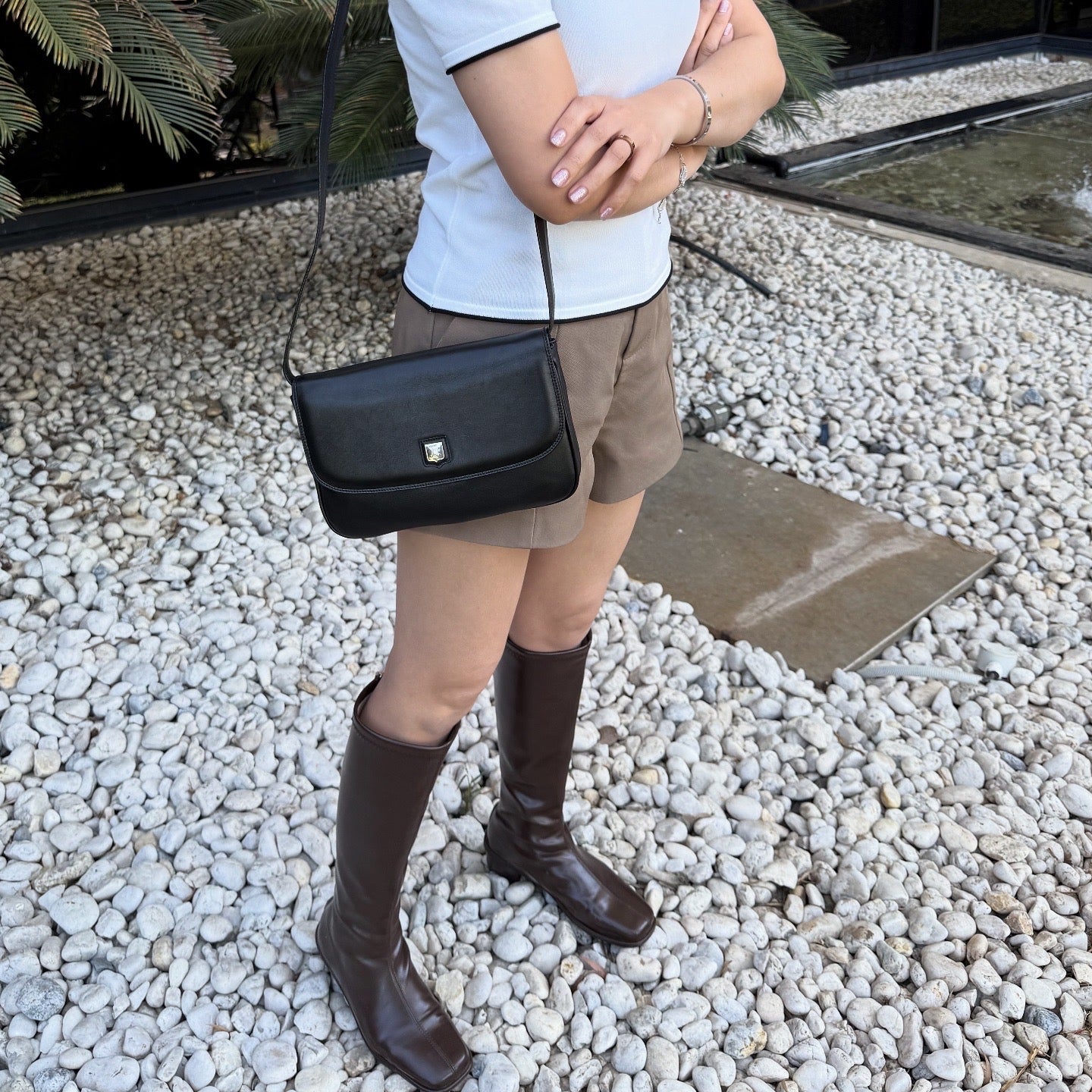 Celine Classic Black Leather Bag