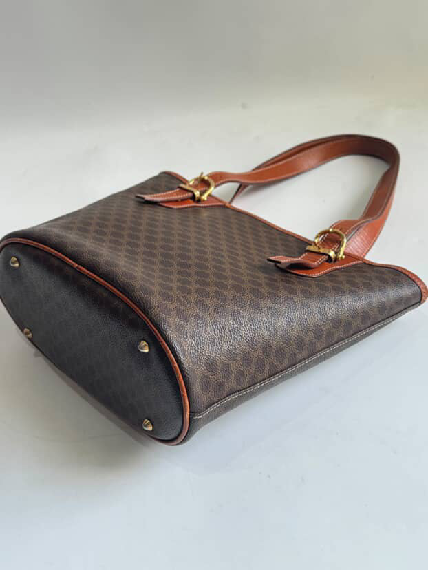 Celine 20th Century Macadam Coated Canvas tote bag