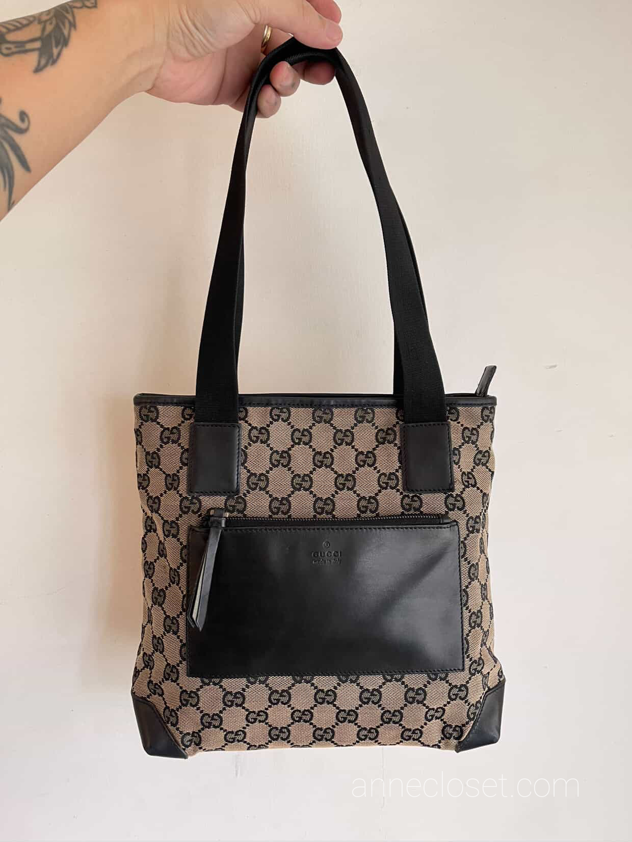 GUCCI GG Canvas Tote Bag