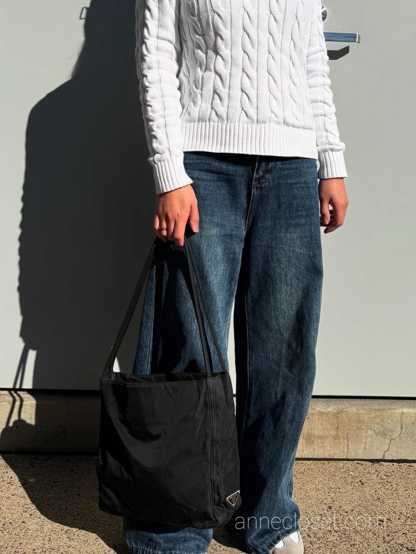 Prada Black Nylon Tote