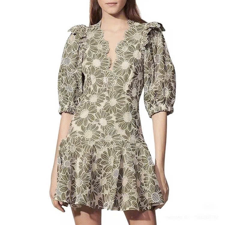 SANDRO Guipure lace dress