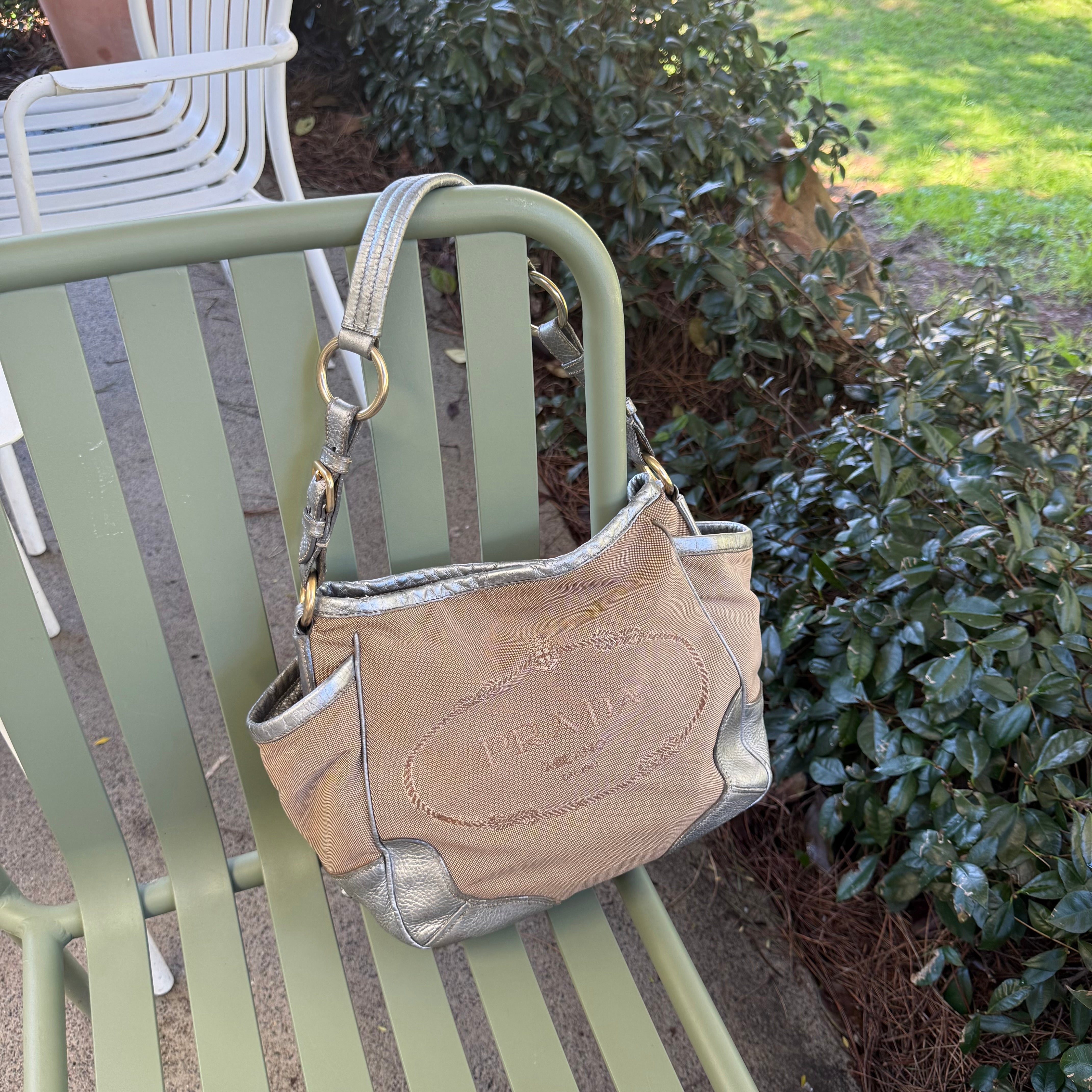 Prada Canapa Shoulder Bag