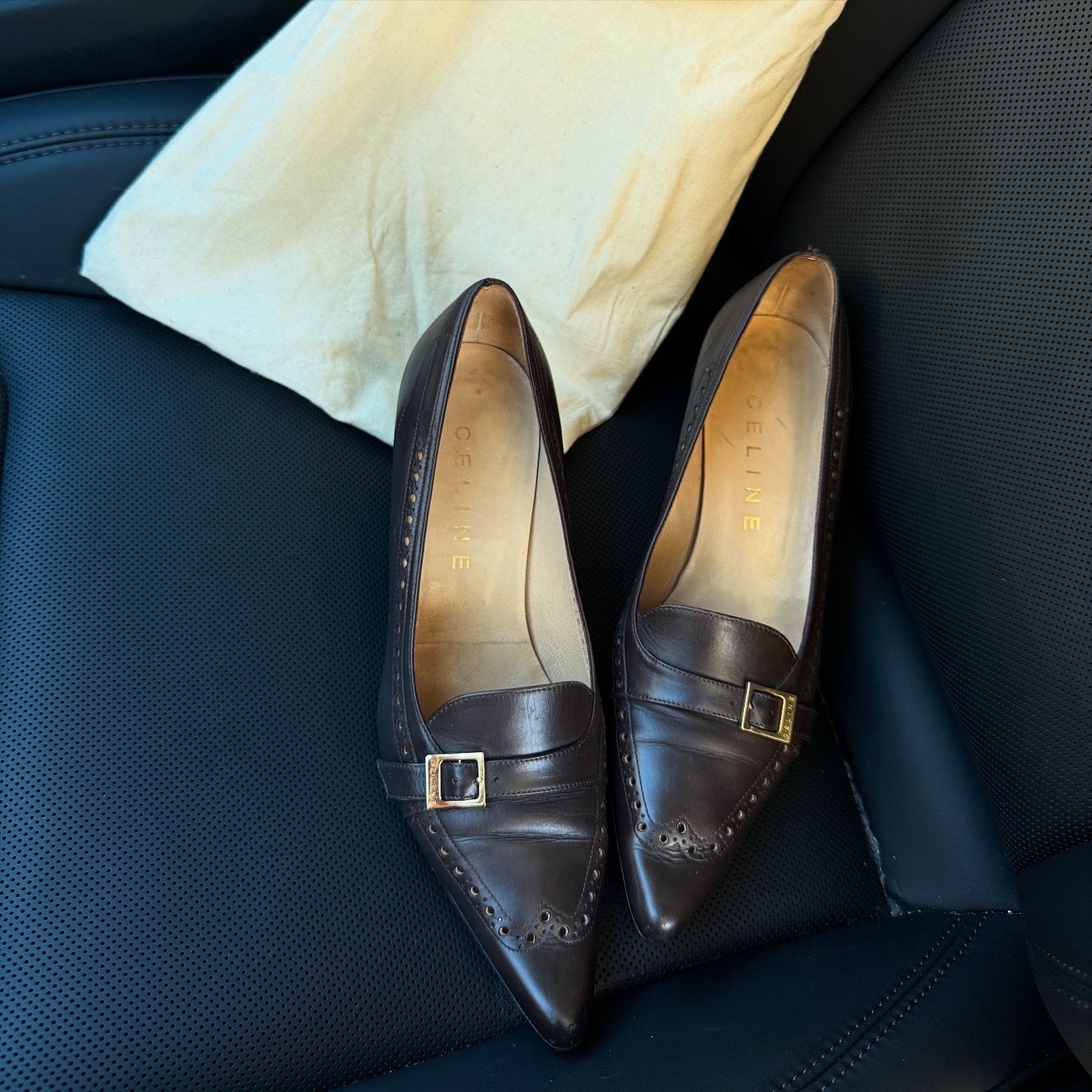 CELINE VERO CUOIO Heels 6cm