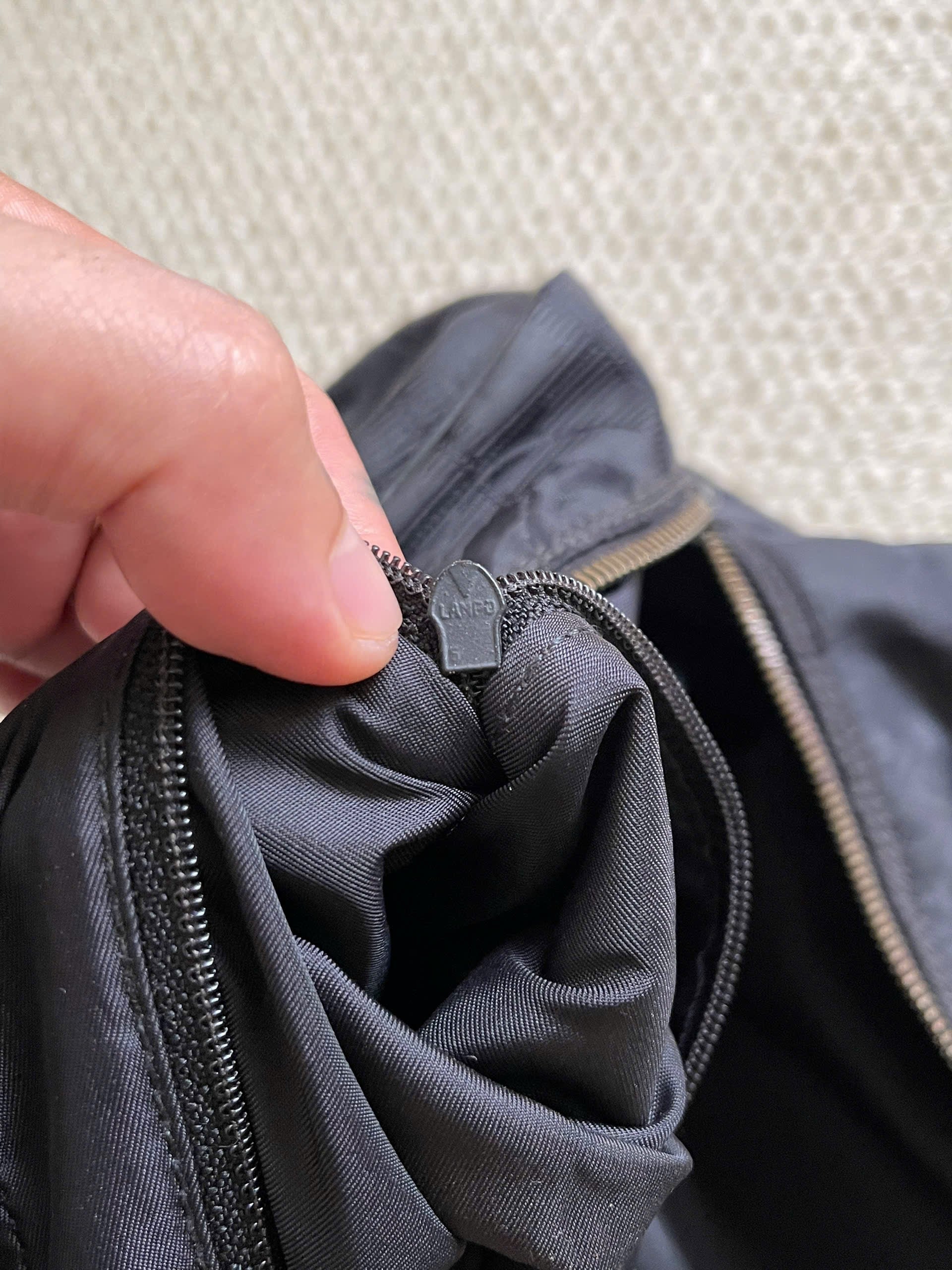 Chanel Black Nylon Canvas Bowler Bag