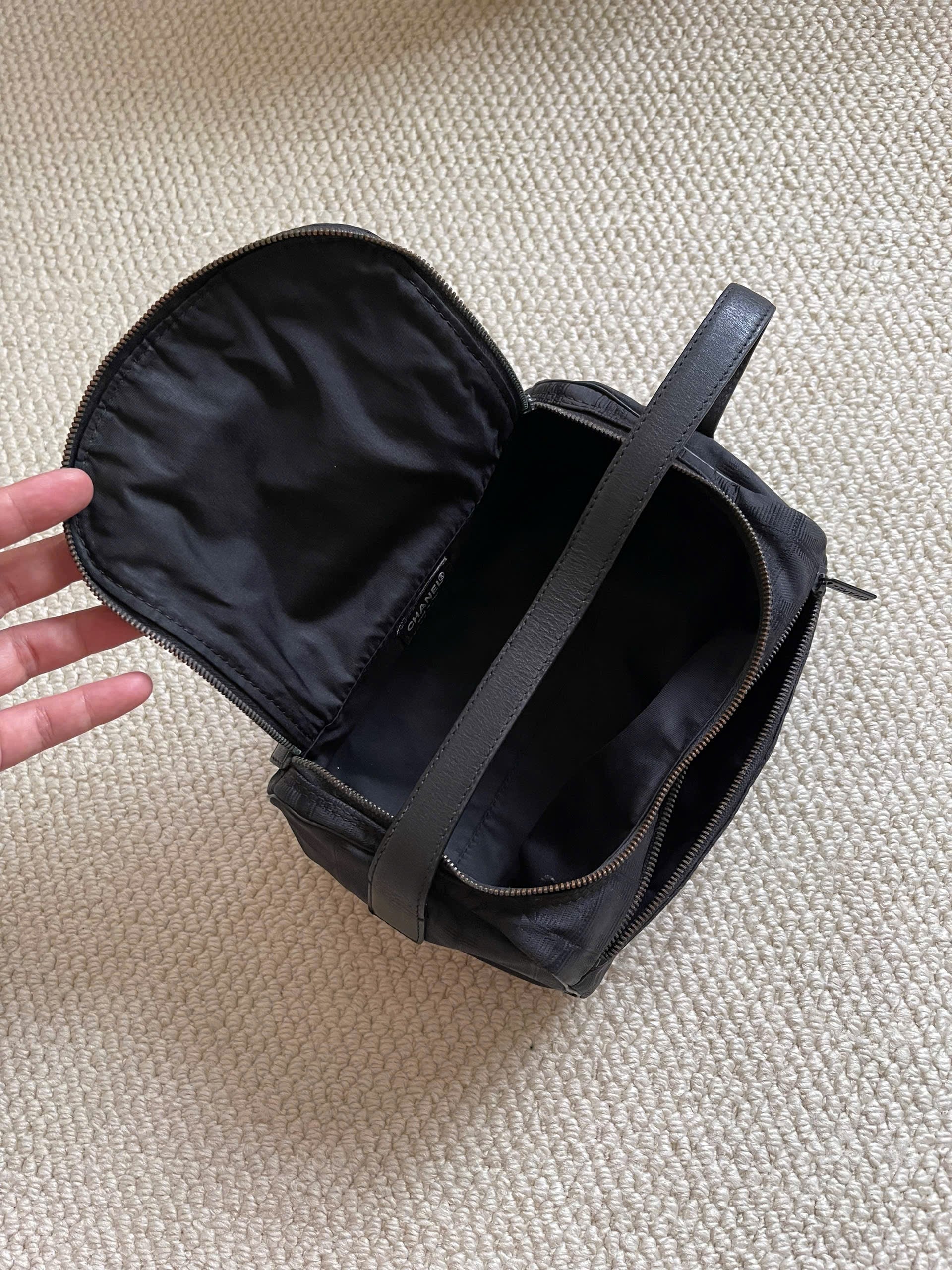 Chanel Black Nylon New Travel Line Vanity Bag