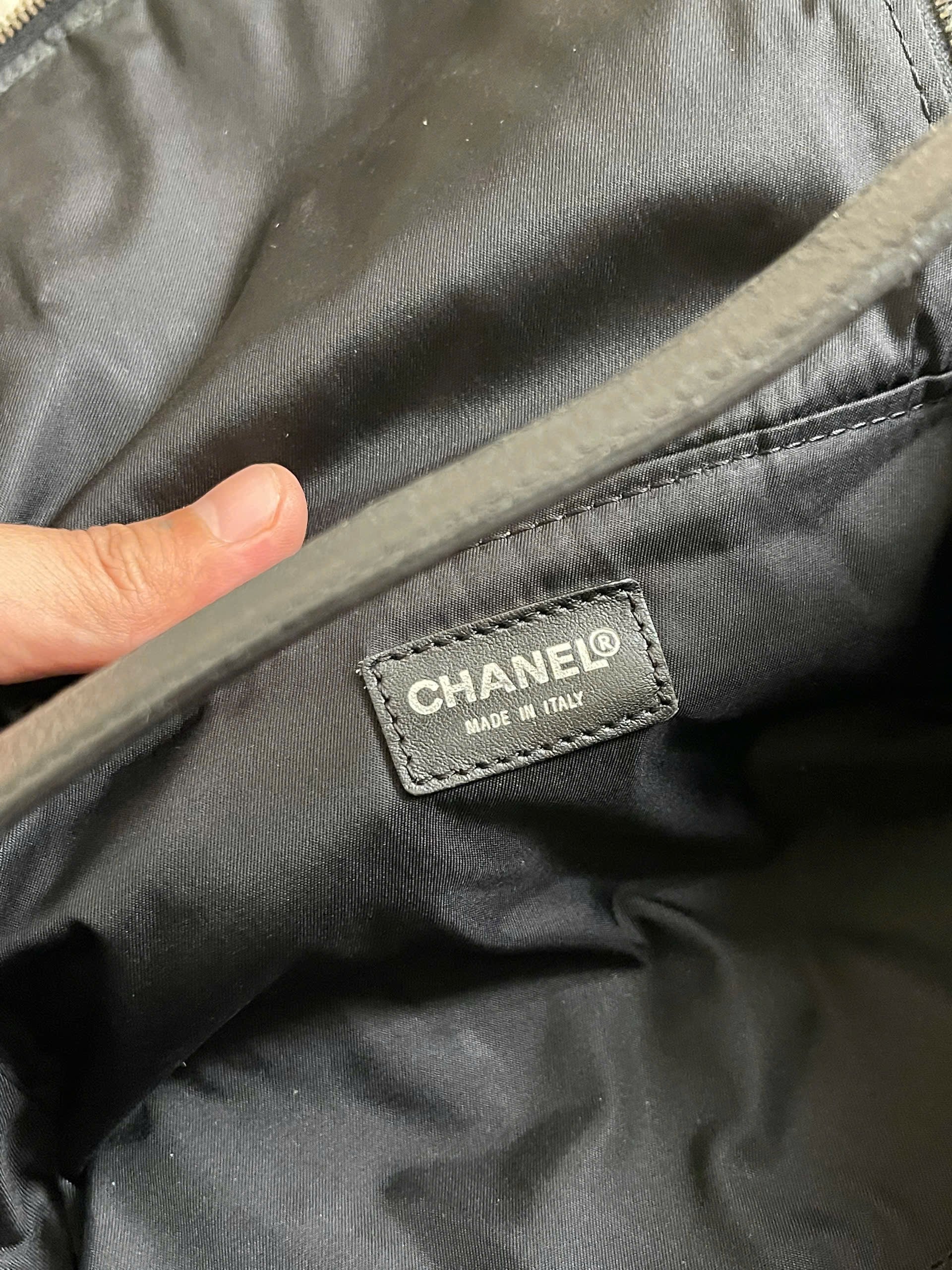 Chanel Black Nylon New Travel Line Vanity Bag