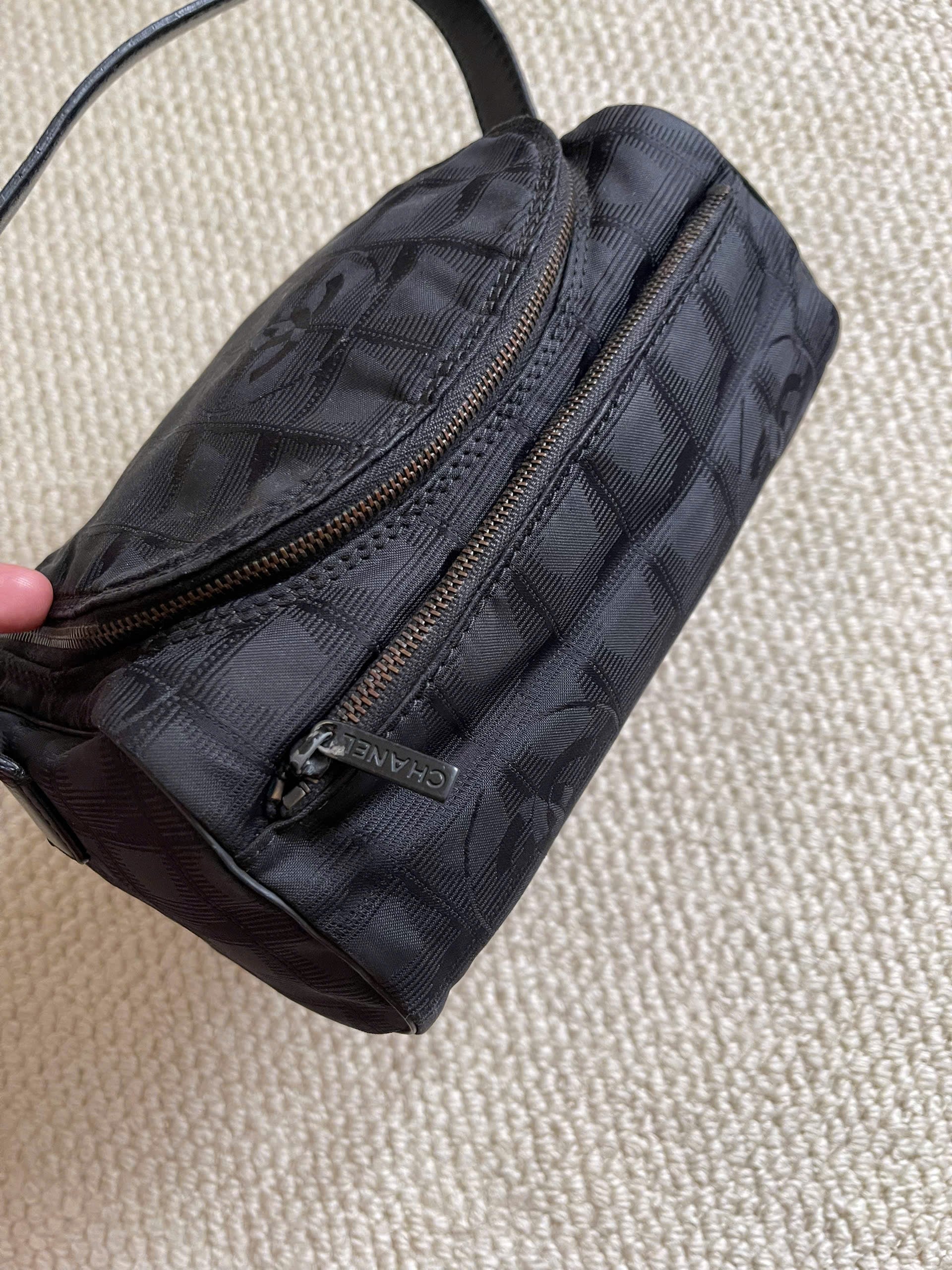 Chanel Black Nylon New Travel Line Vanity Bag