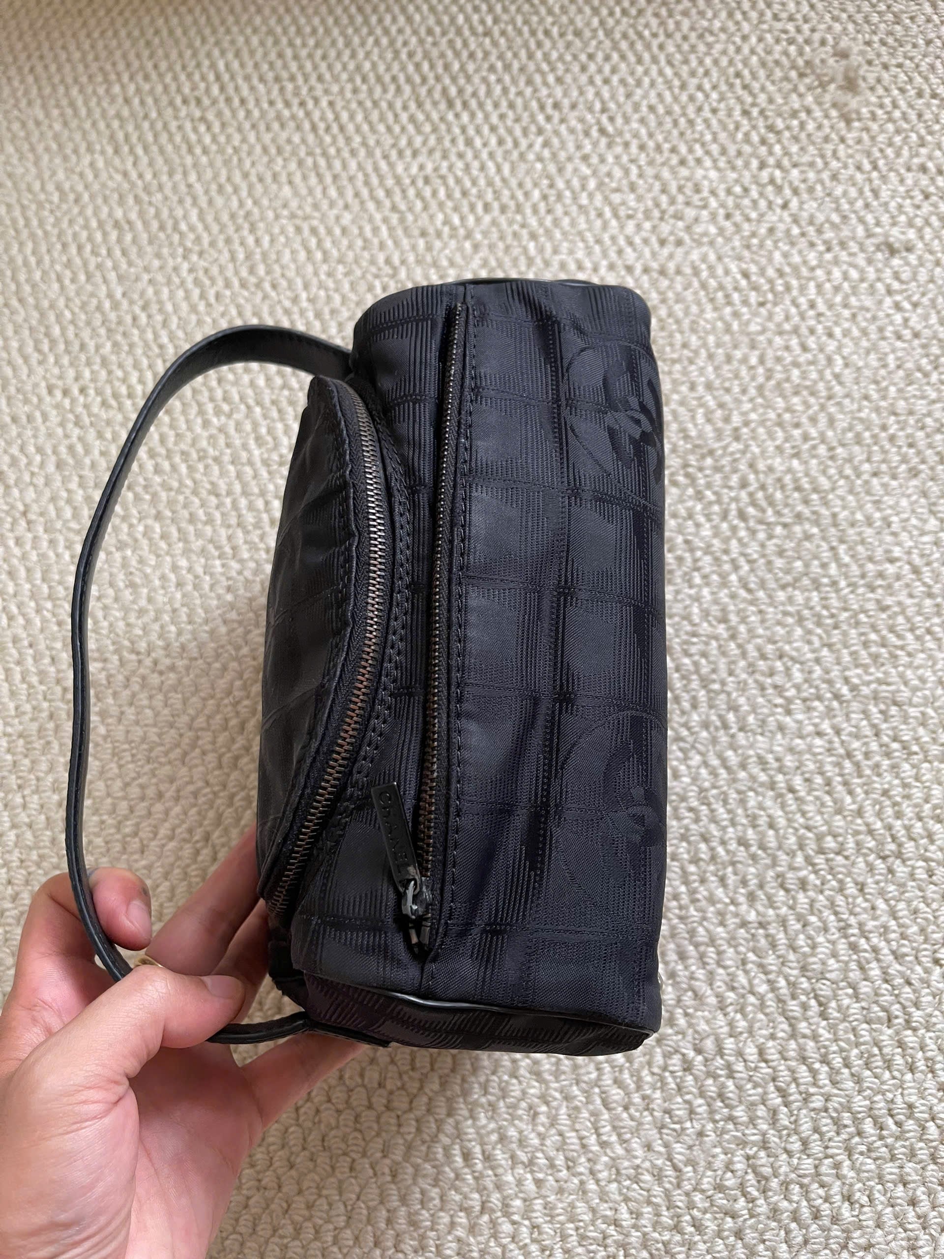 Chanel Black Nylon New Travel Line Vanity Bag