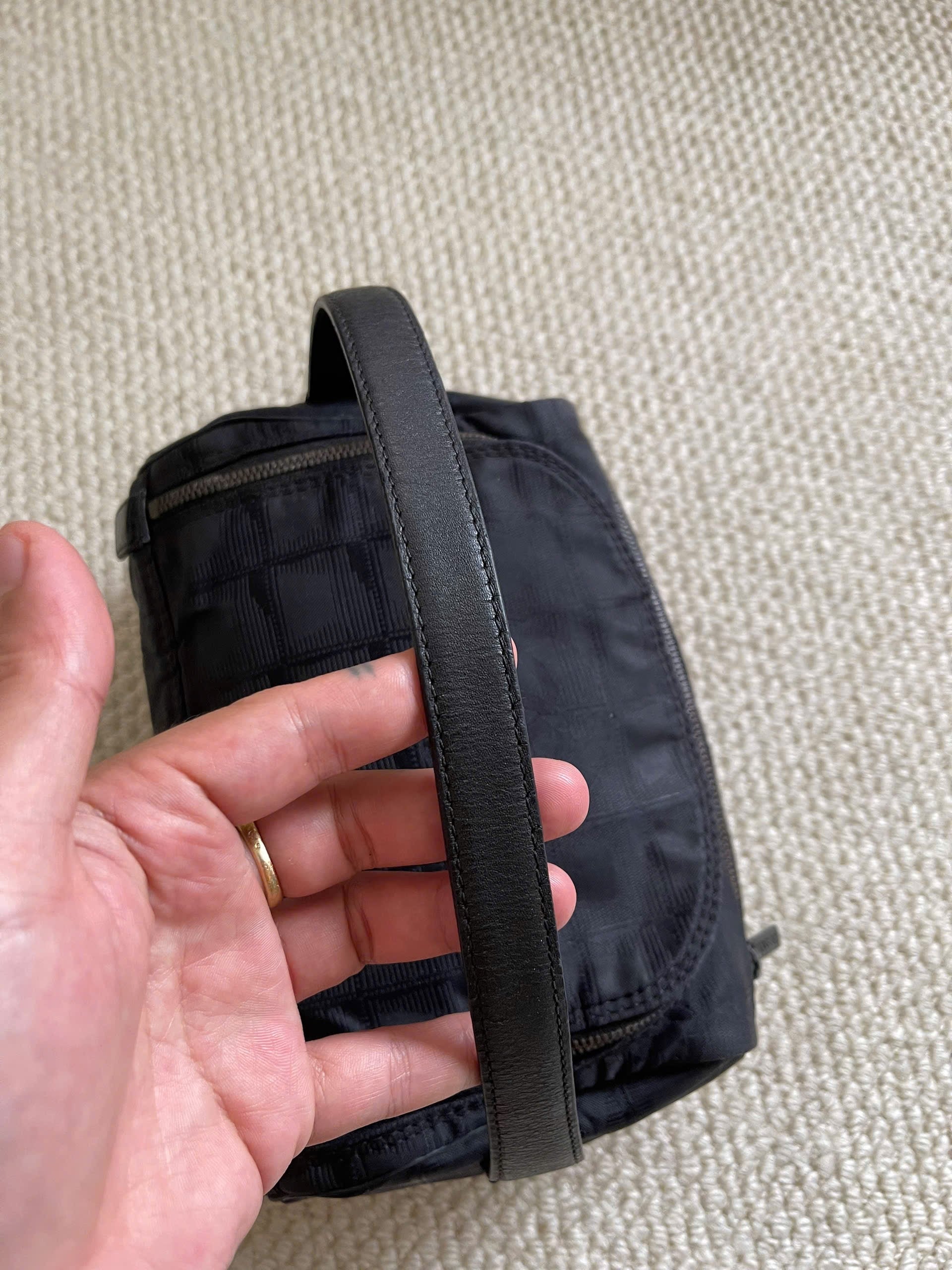 Chanel Black Nylon New Travel Line Vanity Bag