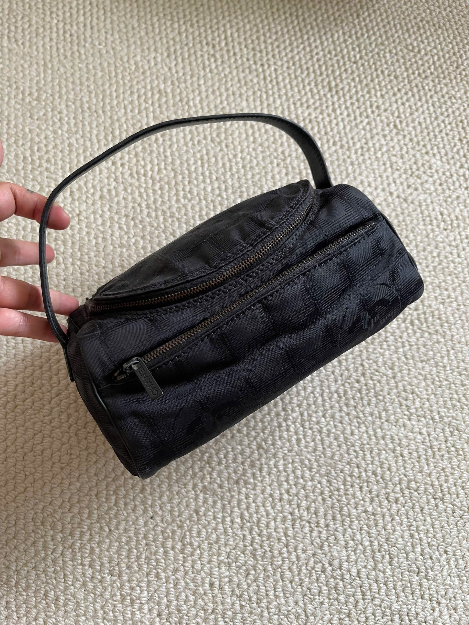 Chanel Black Nylon New Travel Line Vanity Bag