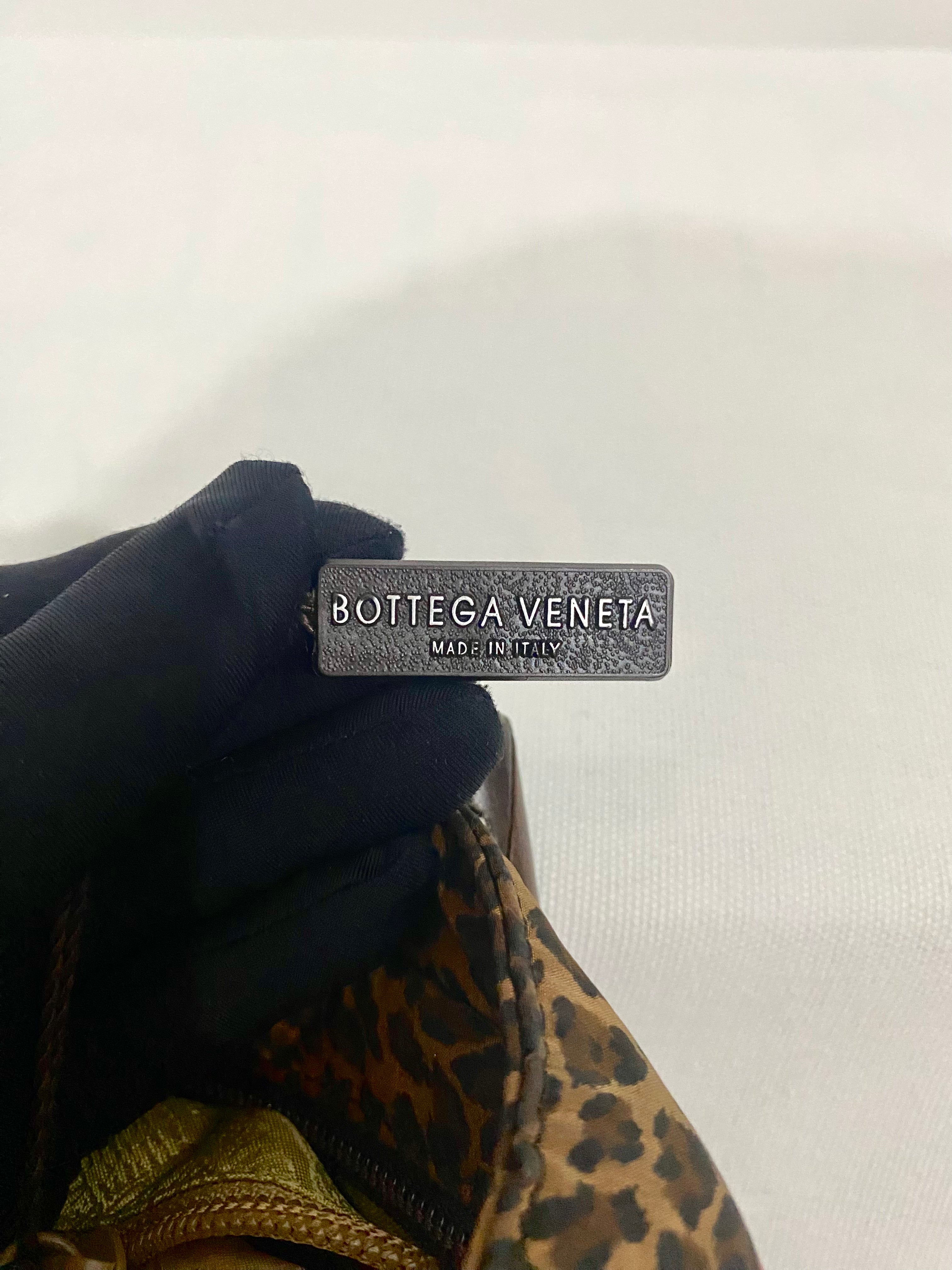 Bottega Veneta Leopard Print Hand Bag