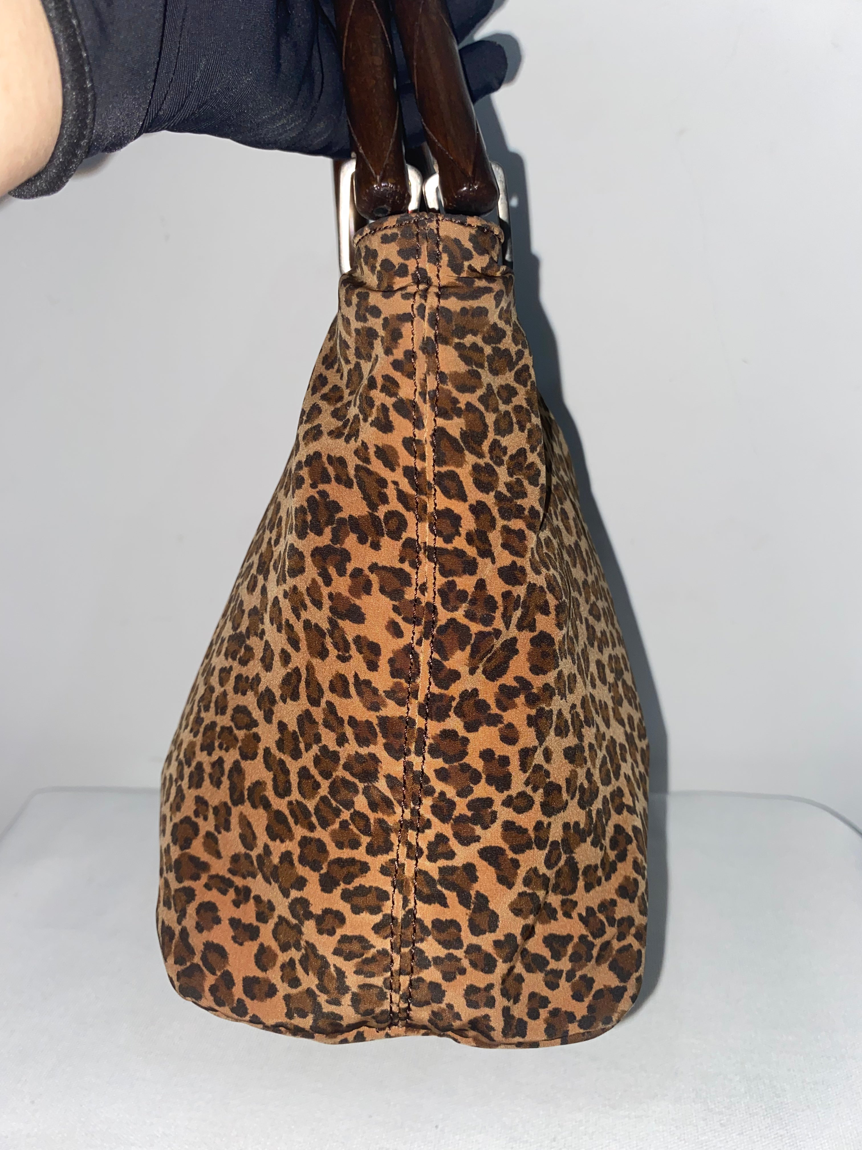 Bottega Veneta Leopard Print Hand Bag