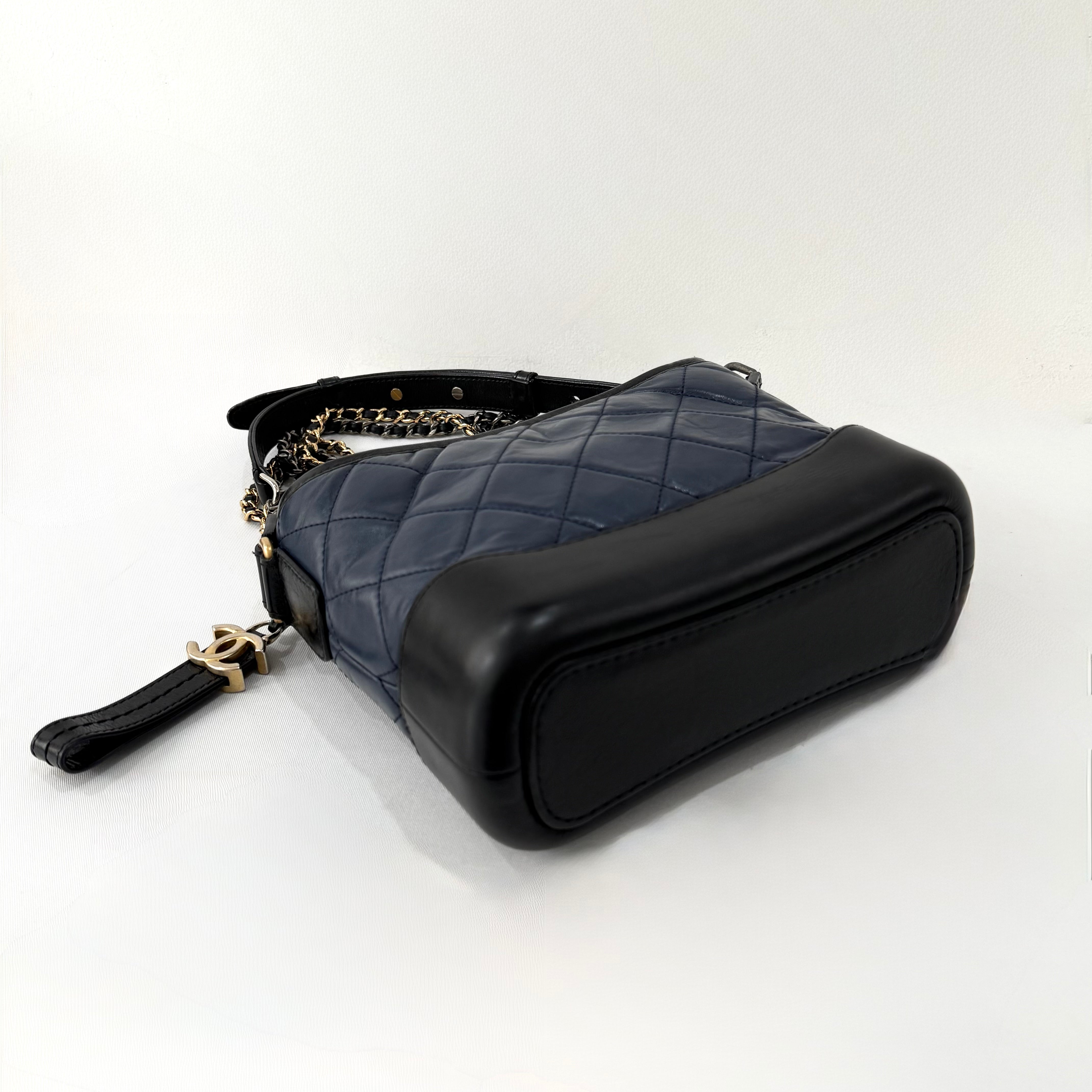 Chanel Gabrielle Small Navy/ Black