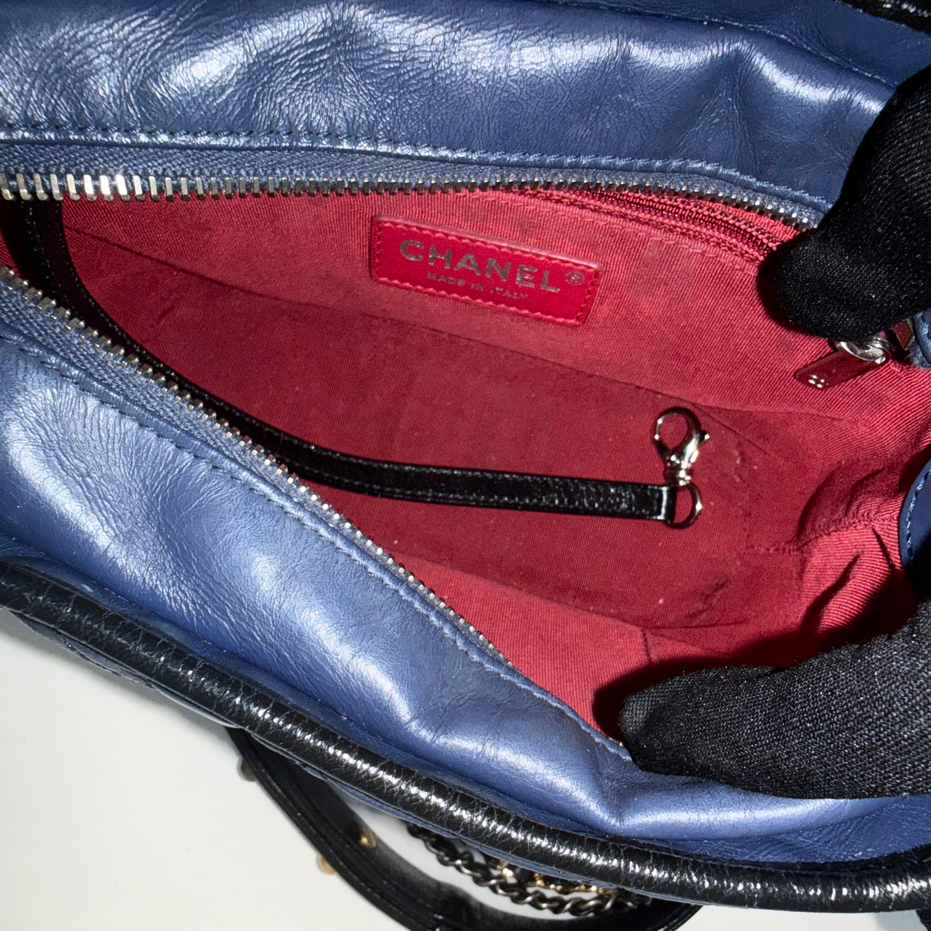 Chanel Gabrielle Small Navy/ Black