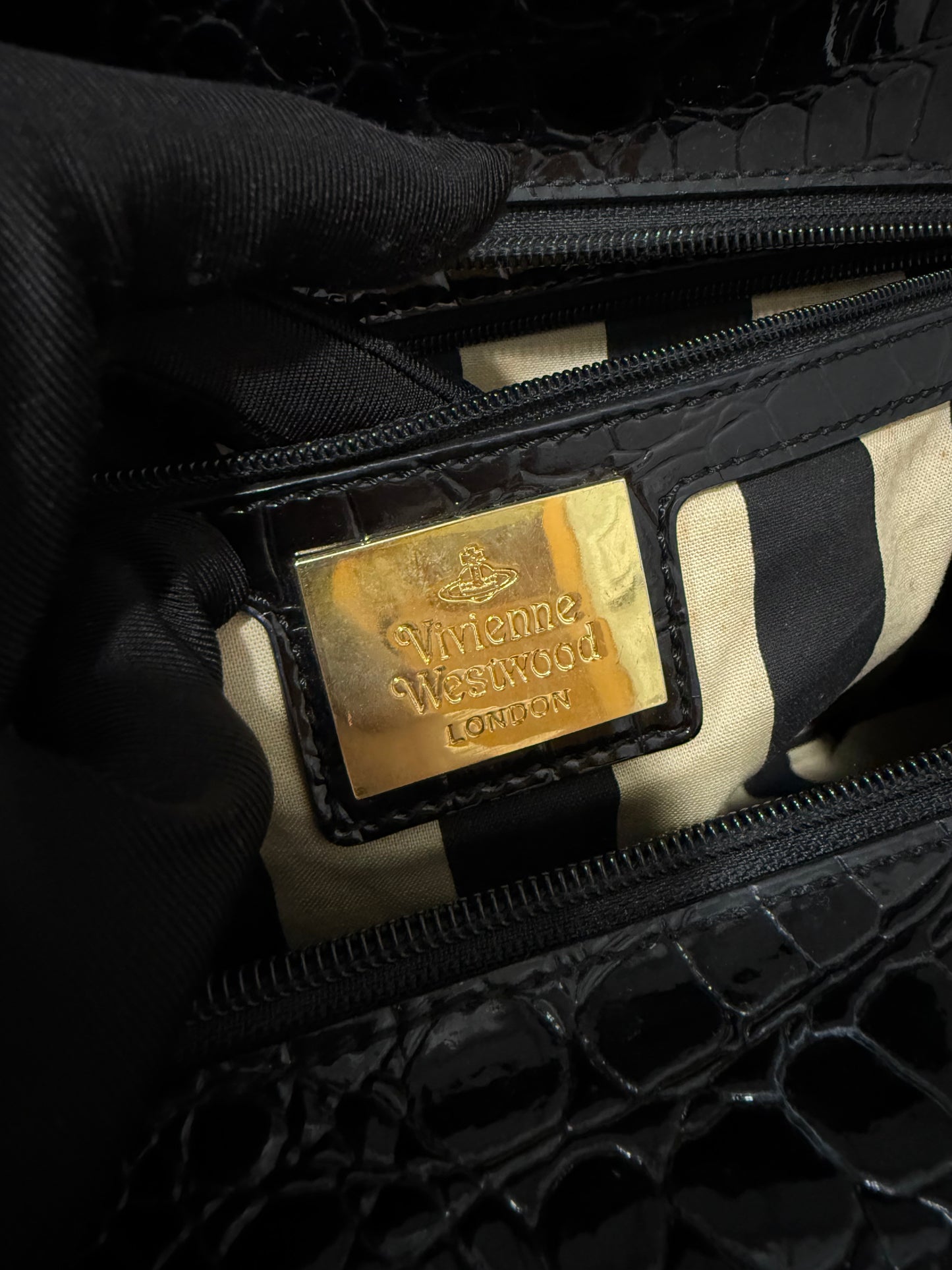 Vivienne Westwood Large Glitter Orb Yasmine Bag
