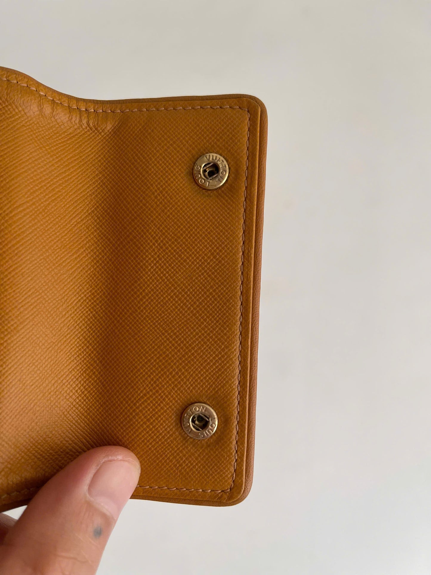 Louis Vuitton Khaki Monogram Mini Lin Compact Wallet