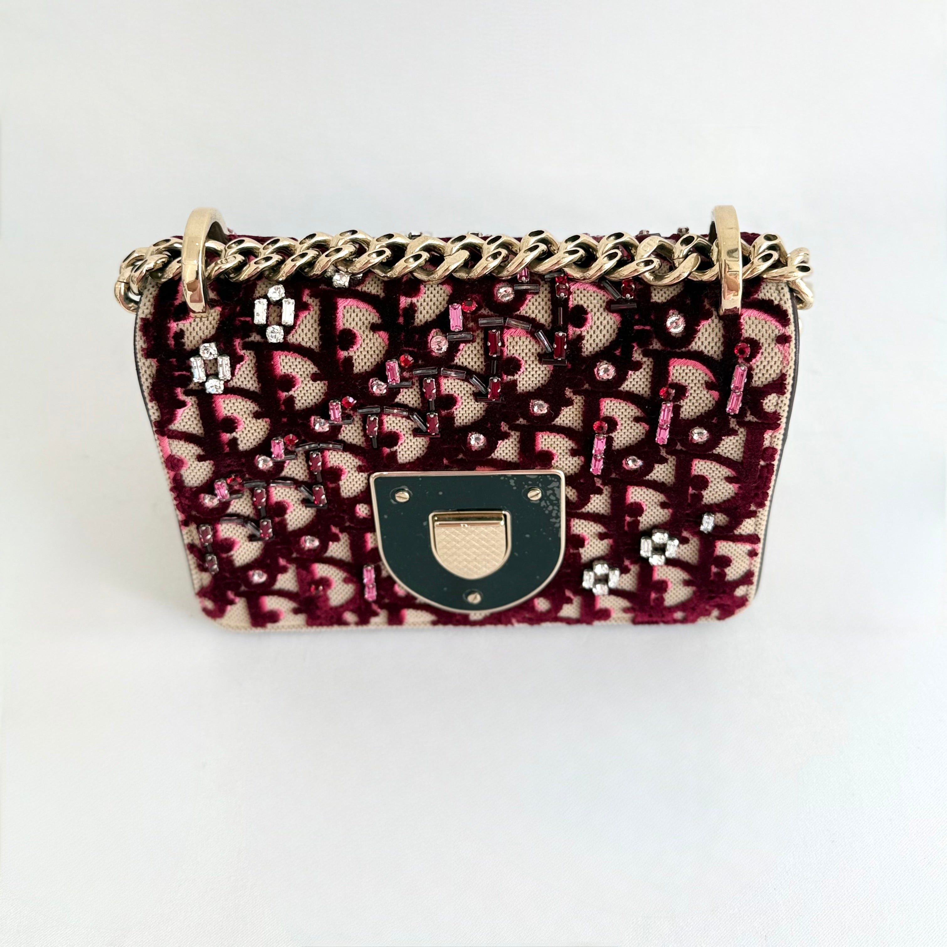 Christian Dior Velvet Oblique Diorama Flap Bag