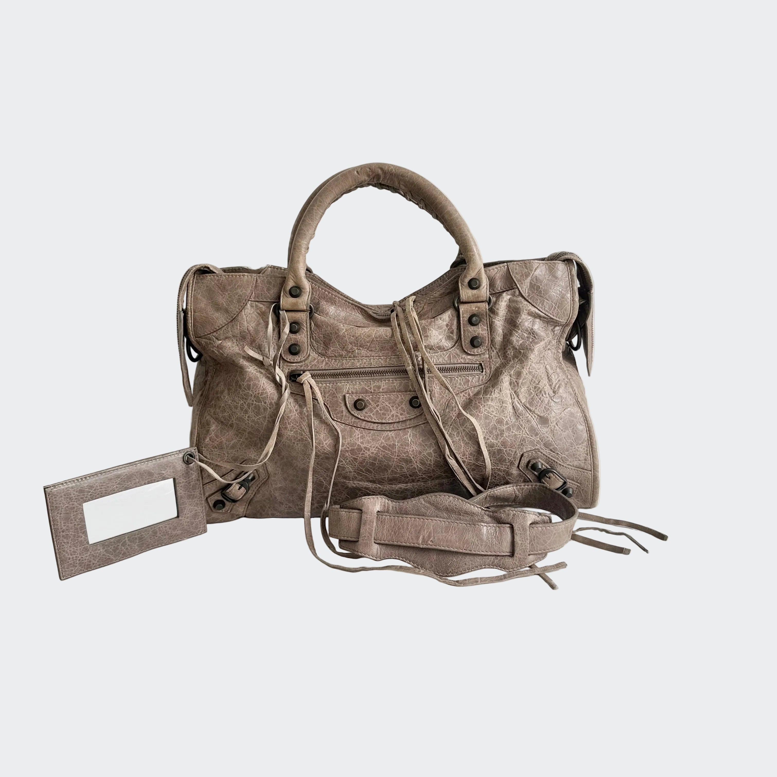 Balenciaga Le City Medium Bag in Light Brown