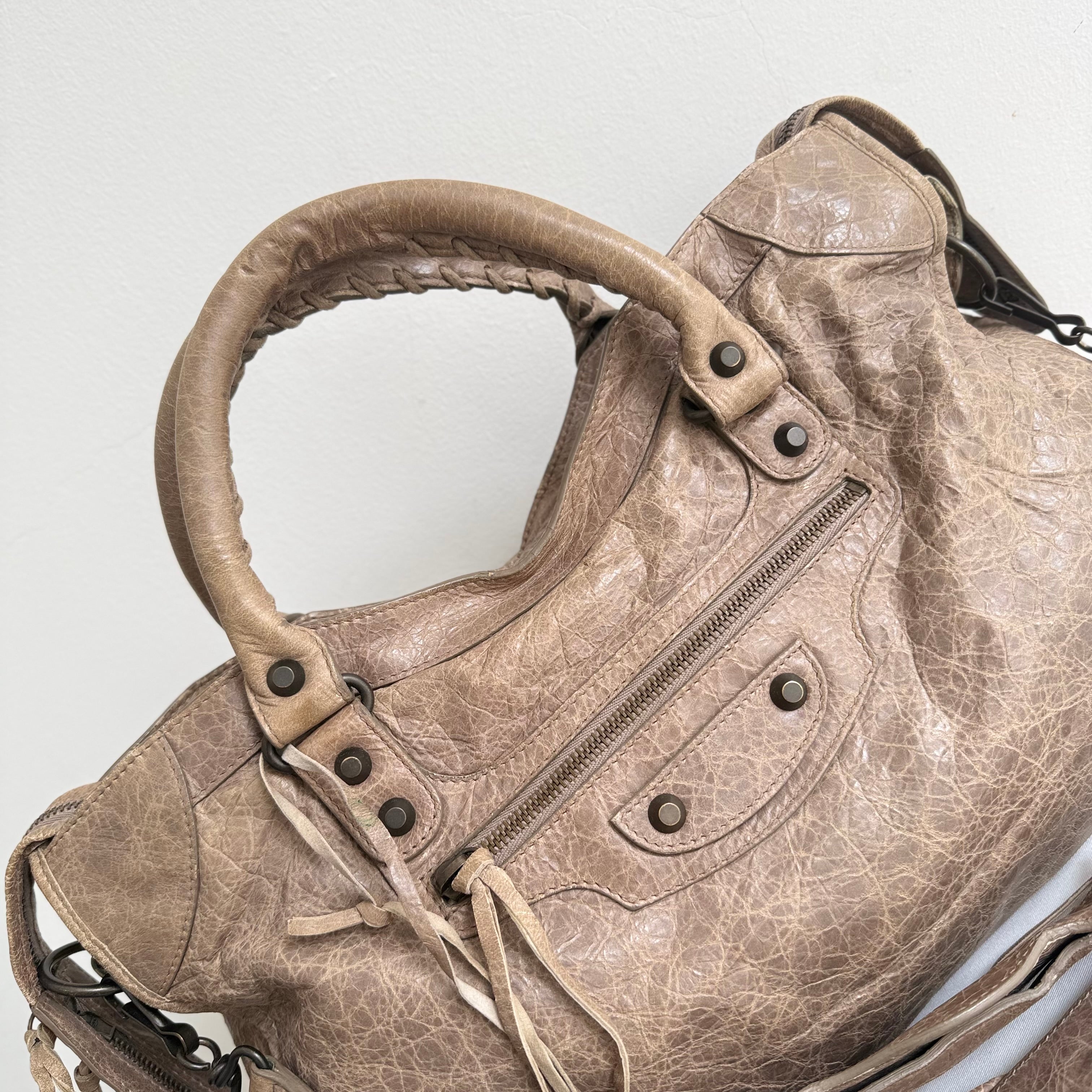 Balenciaga Le City Medium Bag in Light Brown
