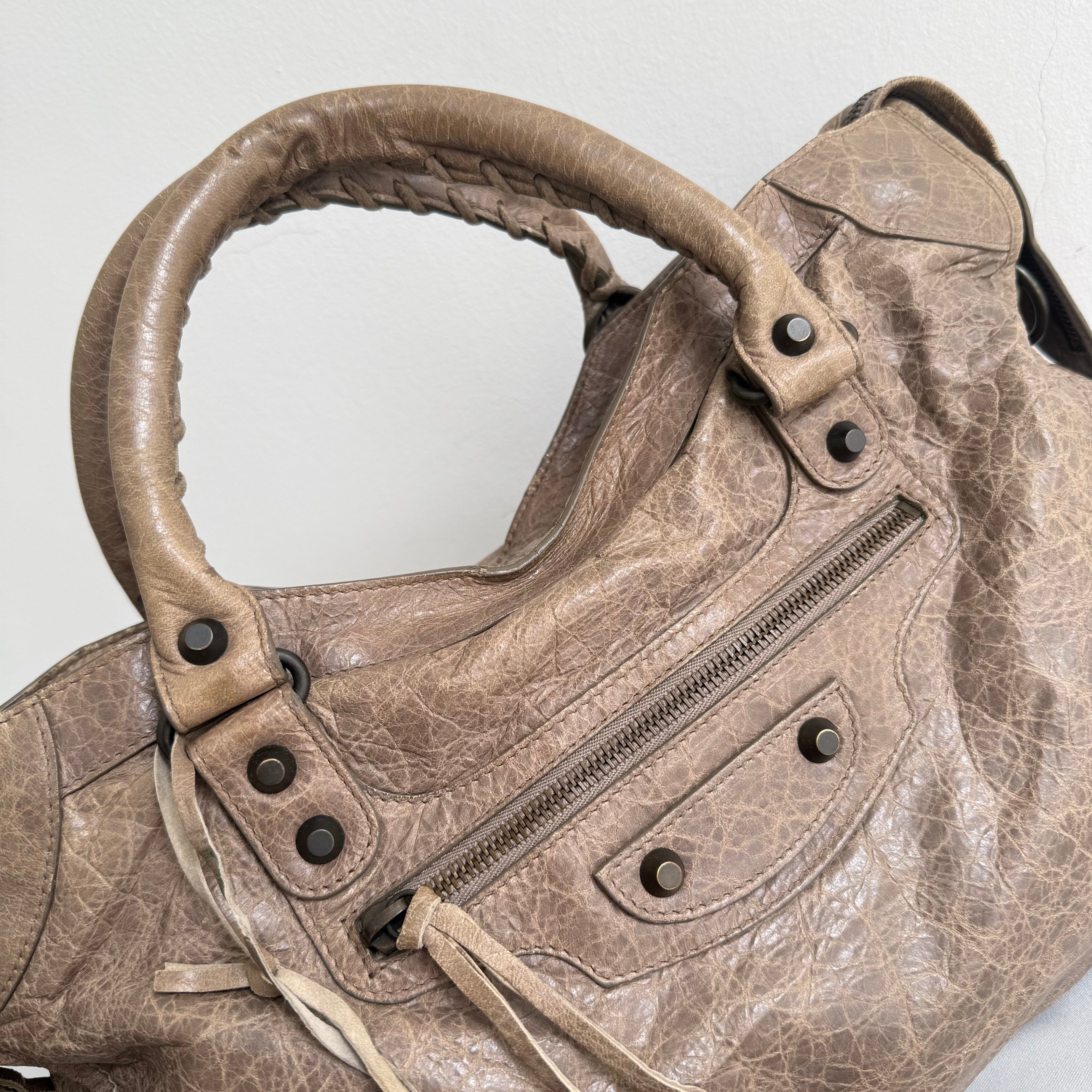 Balenciaga Le City Medium Bag in Light Brown