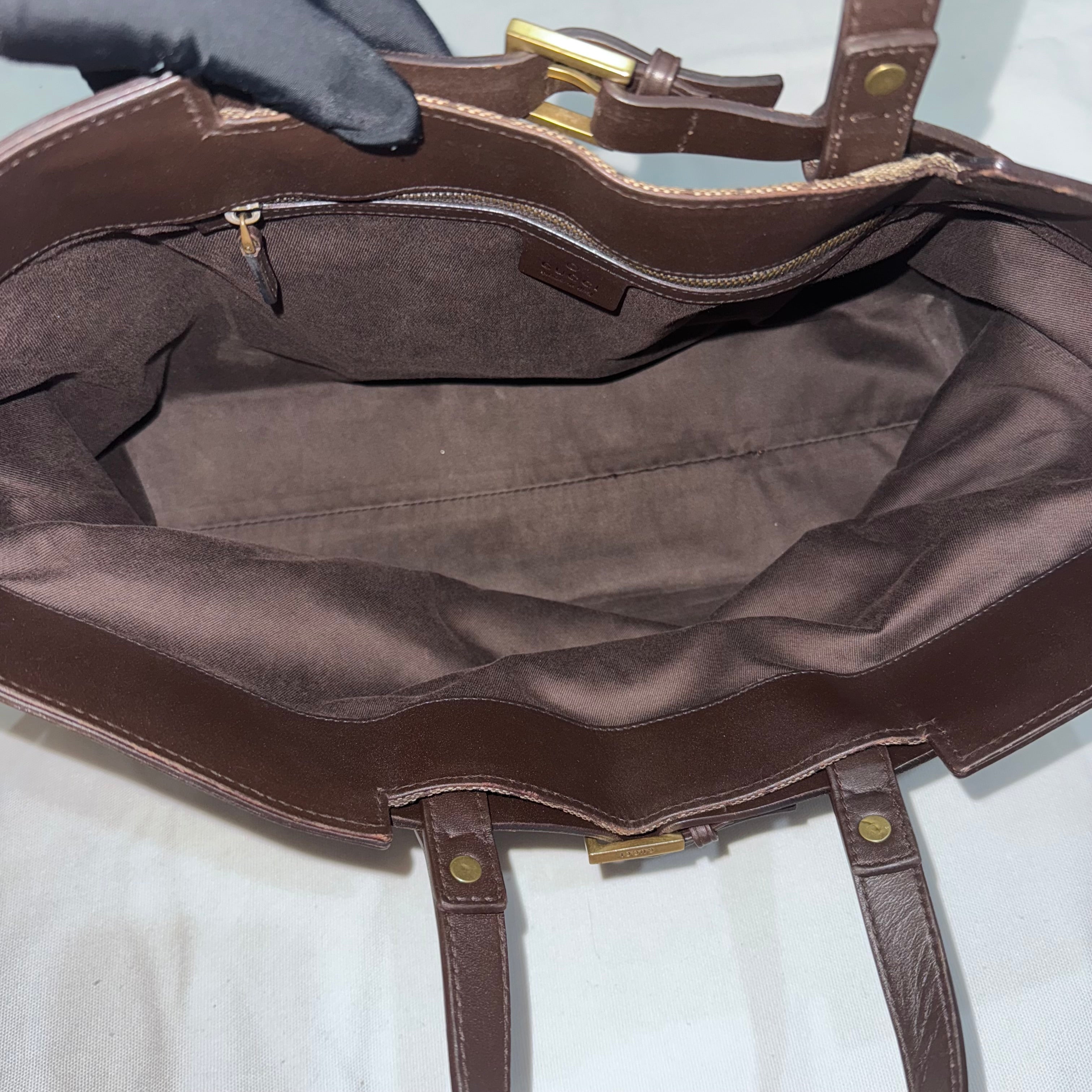 Gucci GG Canvas Leather Trim