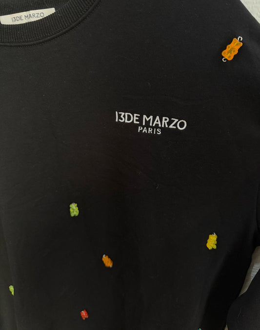 13De Marzo Gummy Bears Cover Sweater Black