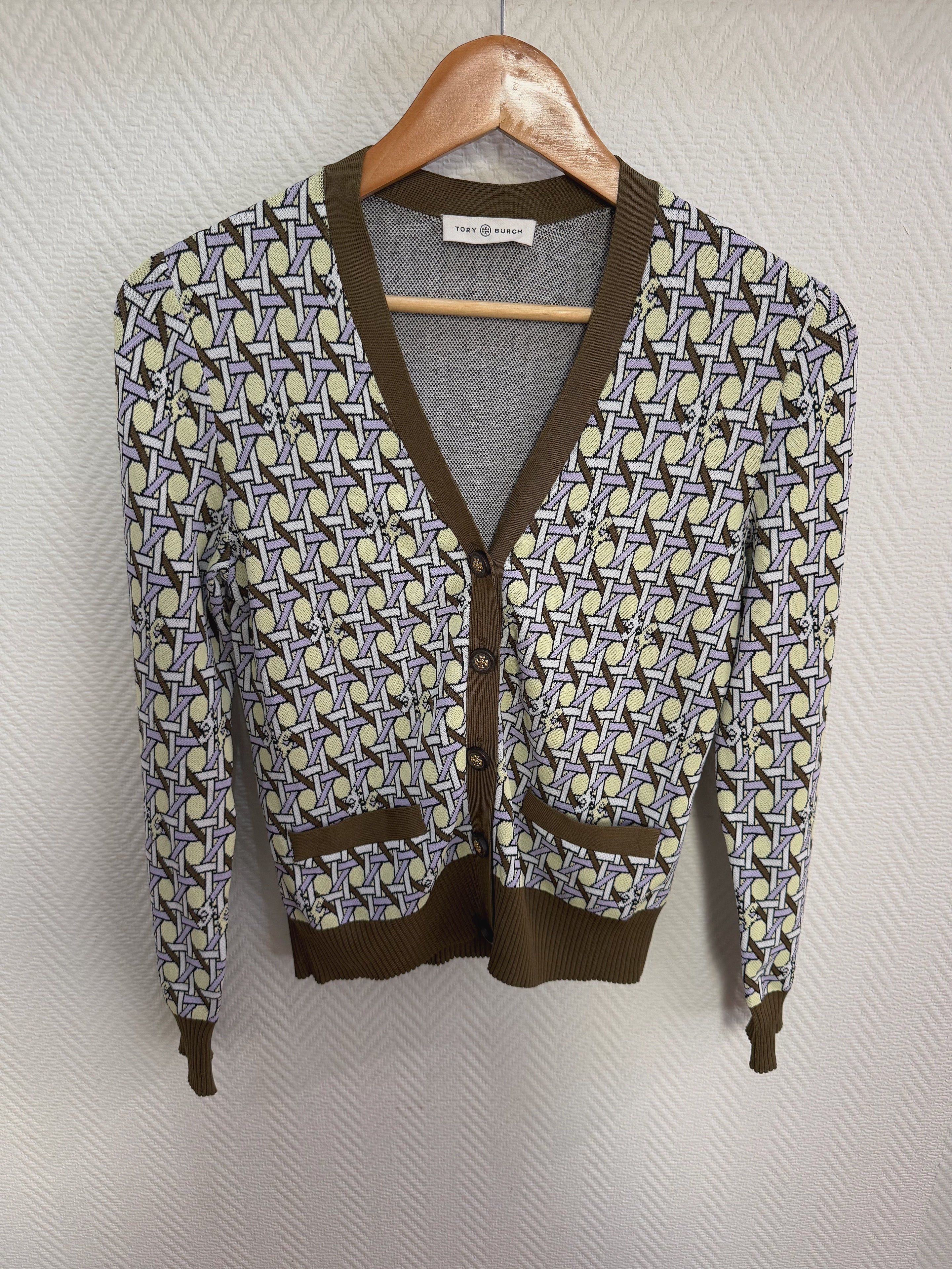 Tory Burch basket-weave cardigan