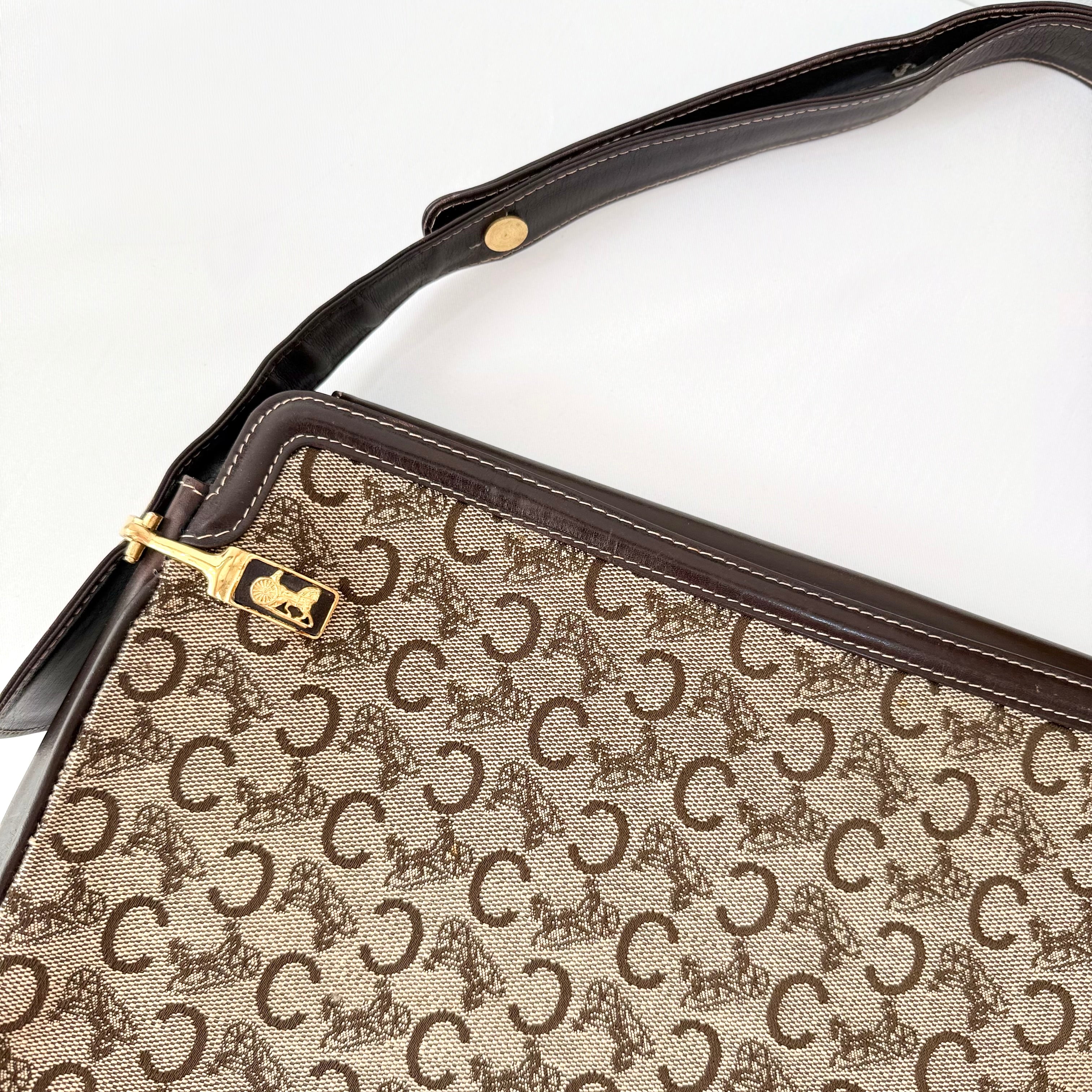 CELINE Vintage Sulky Horse Carriage Monogram