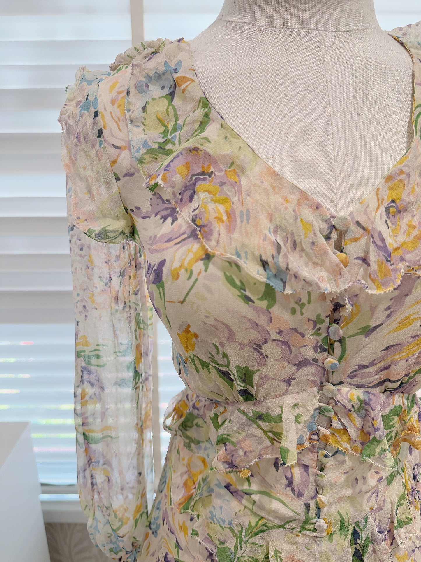 Zimmermann Ninety Six Flutter Playsuit Blush Floral