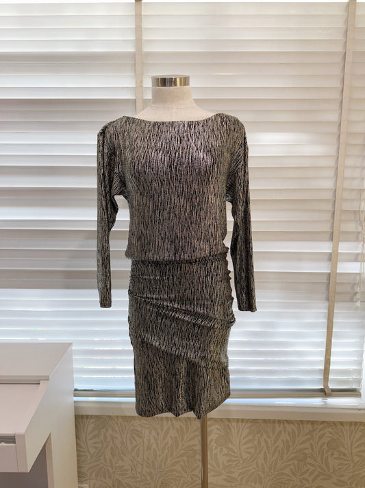 Maje Rilexy Metallic Stretch Dress