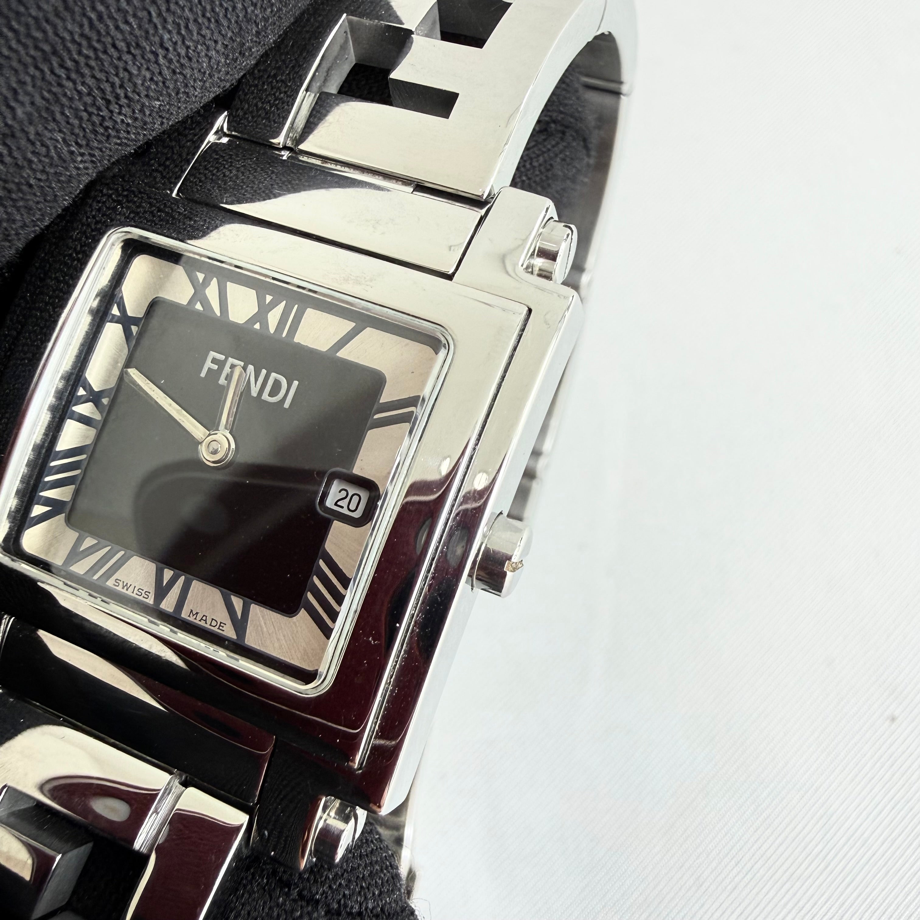 Fendi Stainless Steel Quadro Watch