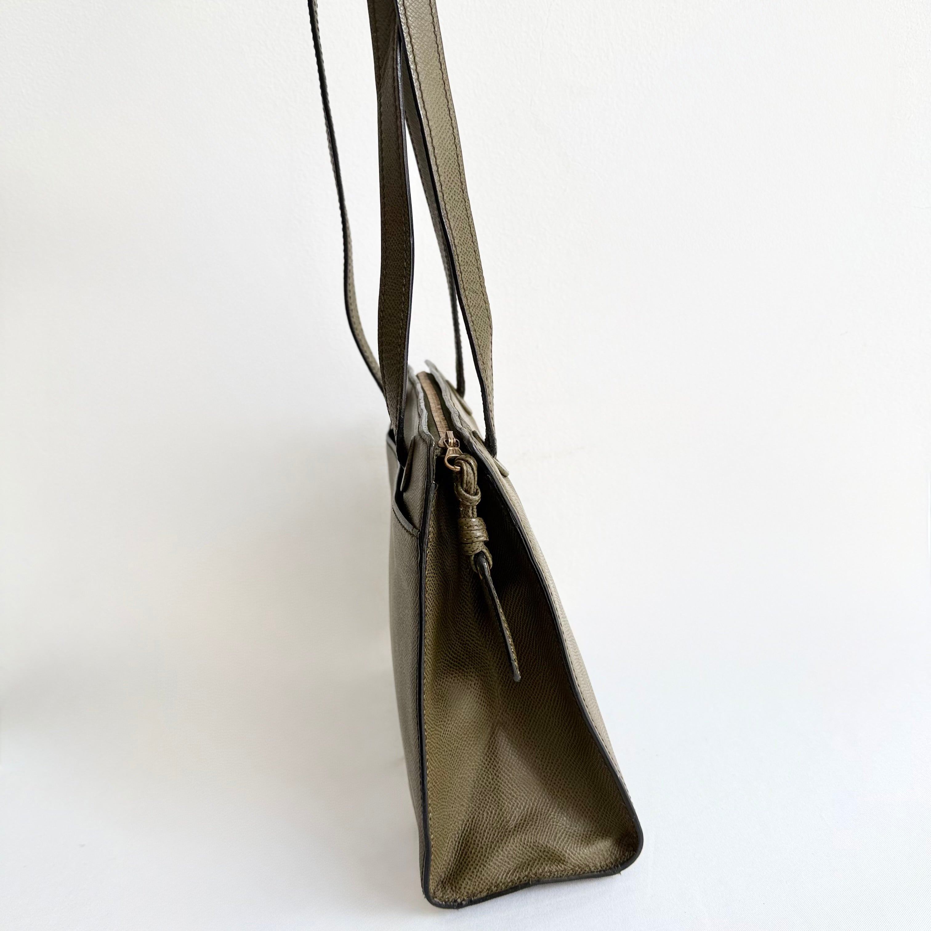 Chanel Green Olive Caviar Shoulder Bag