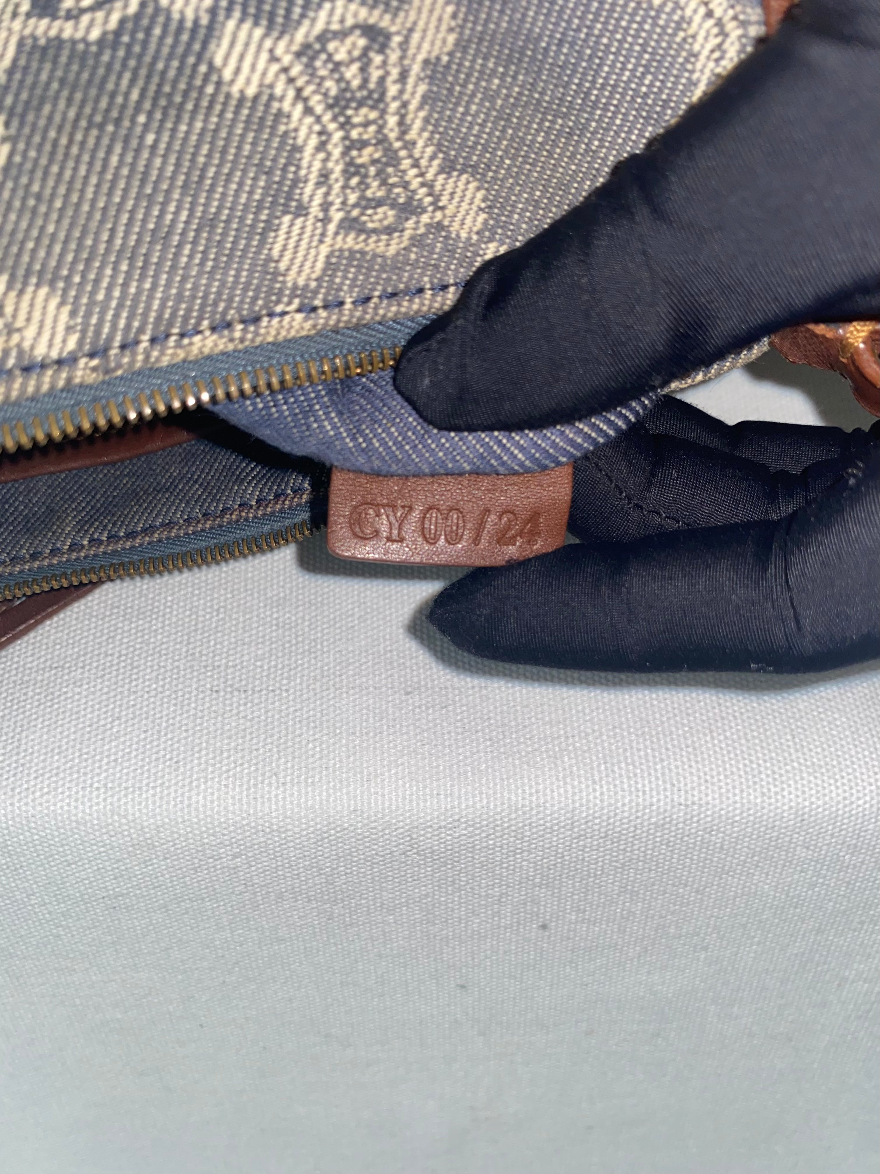 Celine Paris Macadam Blue Denim Bag