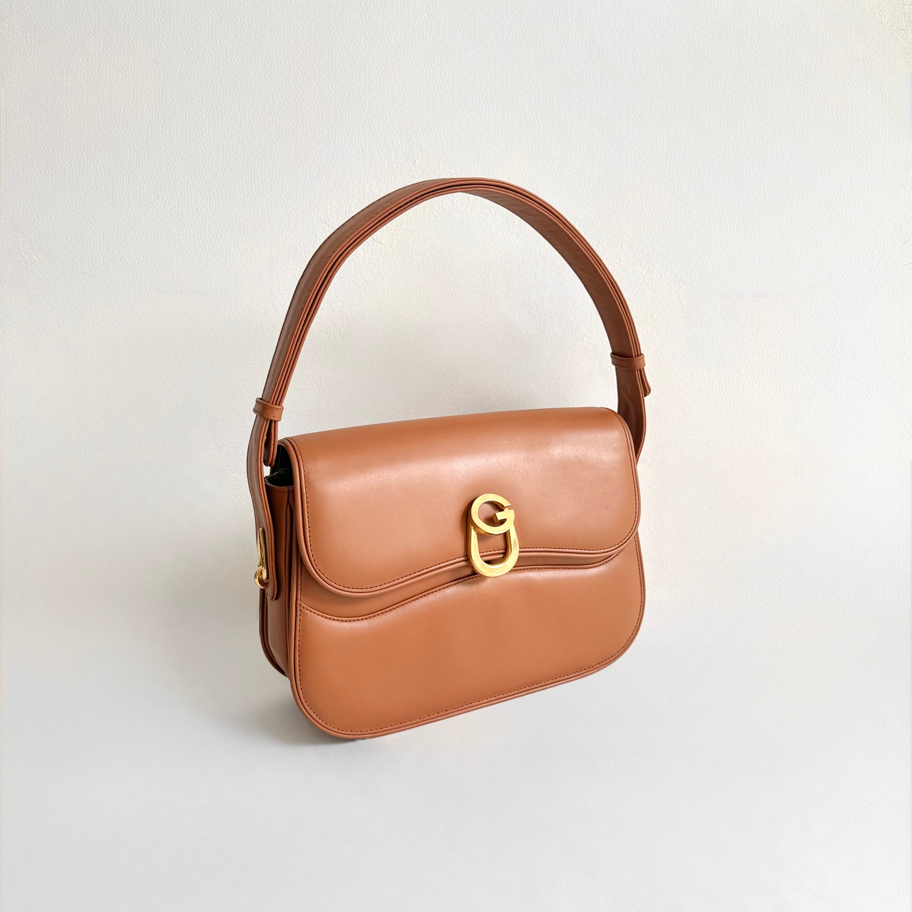 Gucci Vintage Brown Leather Bag