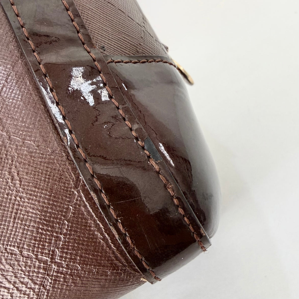Balenciaga brown monogram top-handle bag