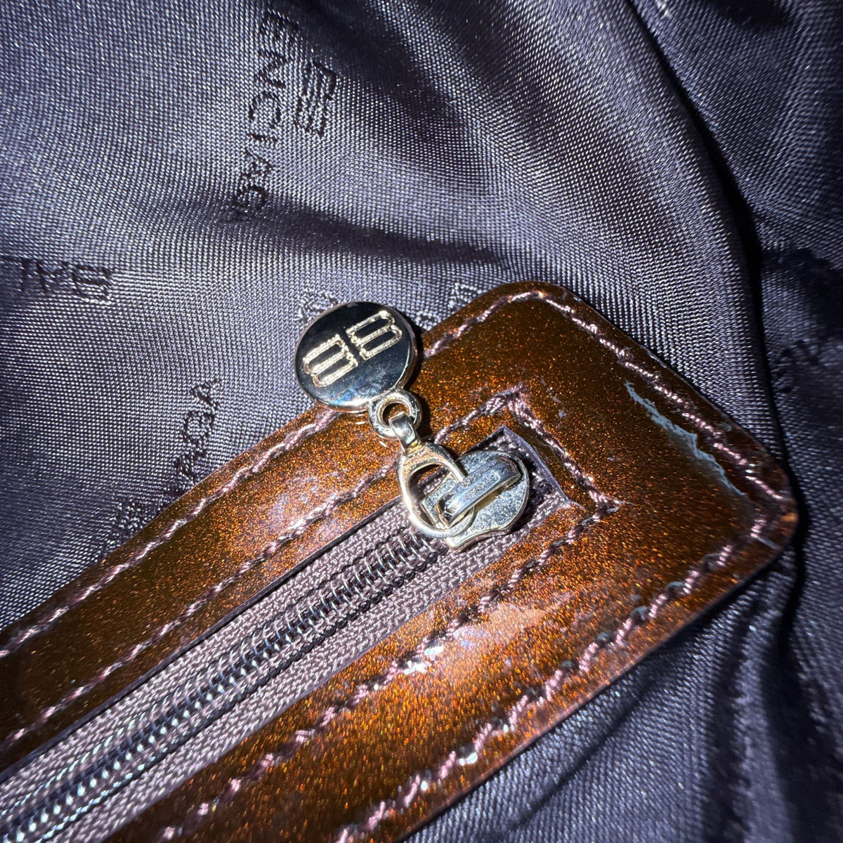 Balenciaga brown monogram top-handle bag